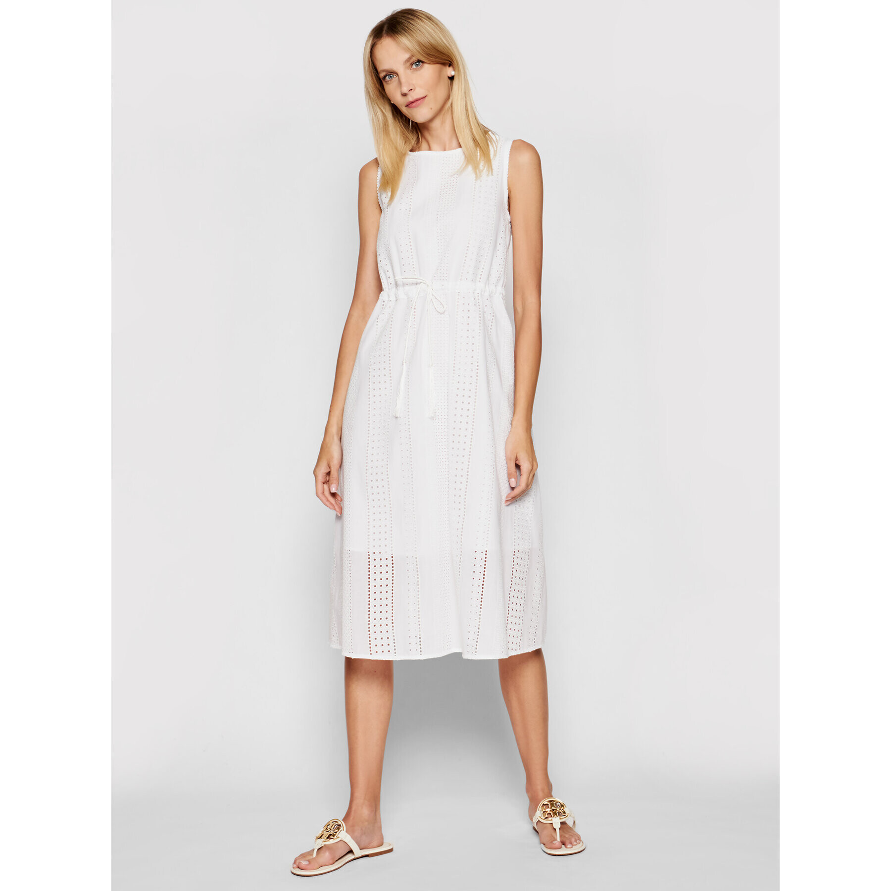 Marella Лятна рокля Neptune 32211612 Бял Regular Fit - Pepit.bg