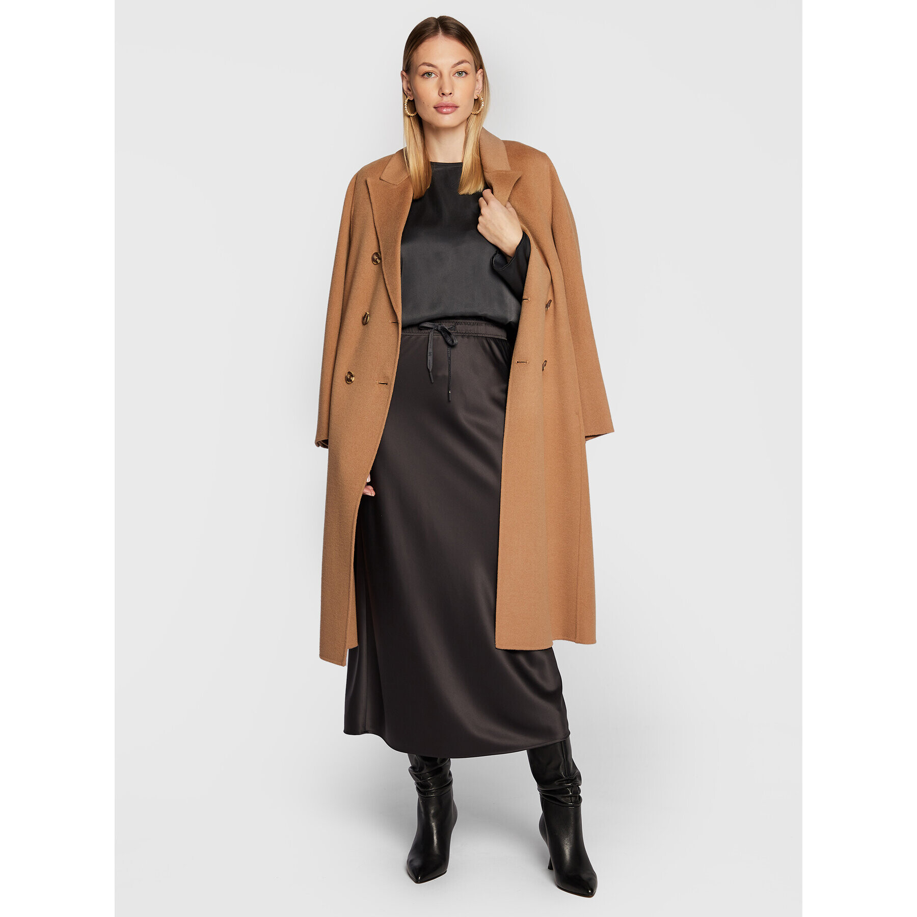 Marella Миди пола Crema 31060129 Сив Regular Fit - Pepit.bg