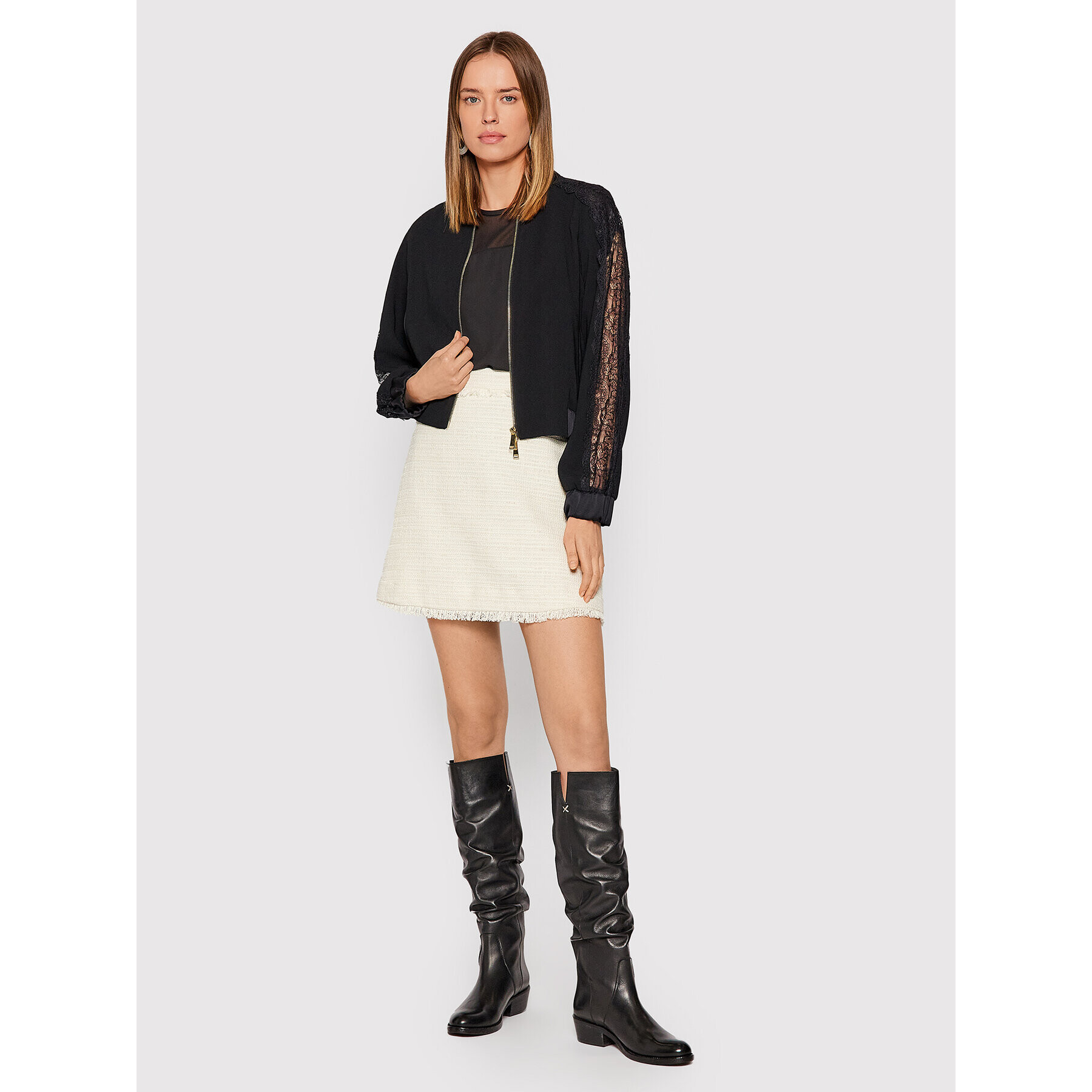 Marella Пола тип трапец Higher 31010321 Бежов Regular Fit - Pepit.bg