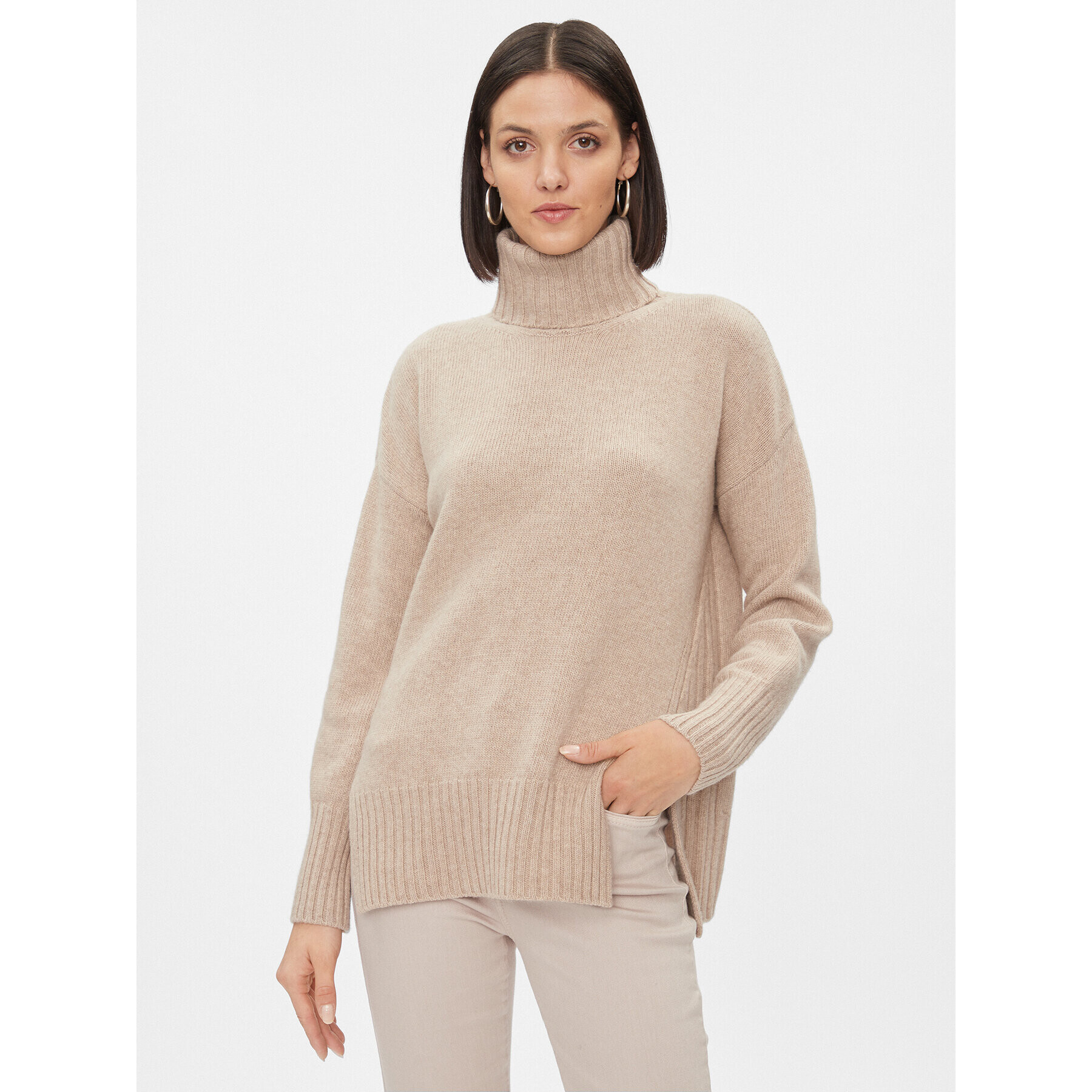 Marella Поло Bautta 2333661539200 Бежов Regular Fit - Pepit.bg