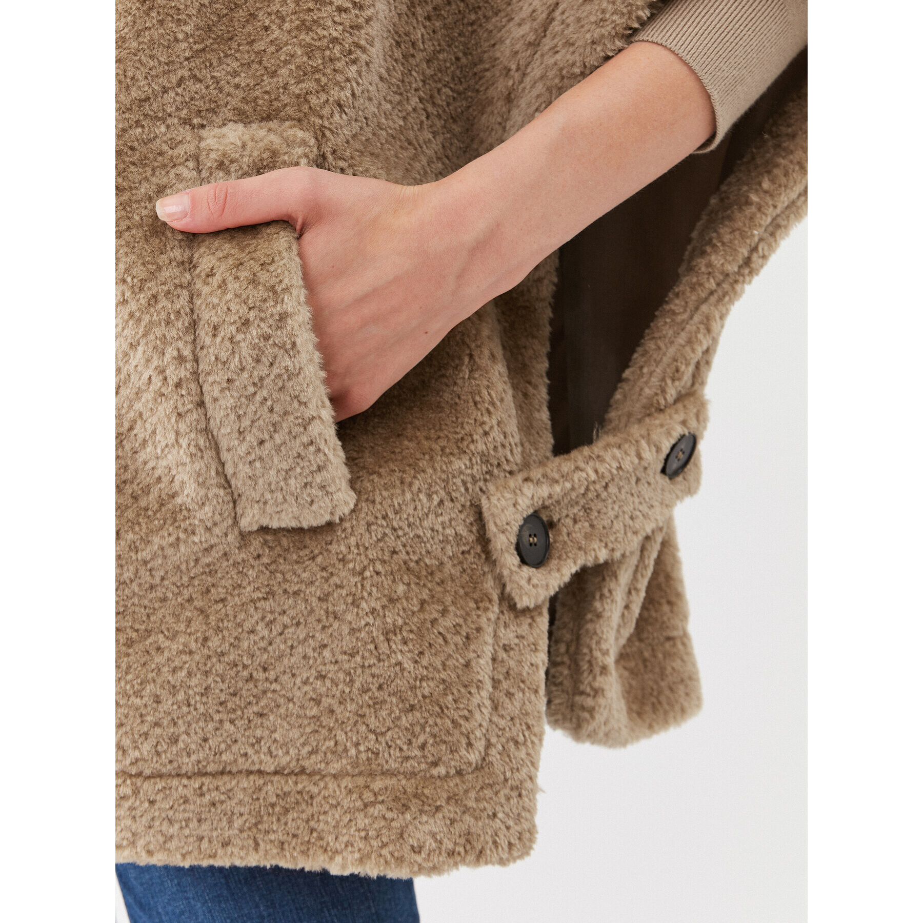 Marella Пончо Alcano 2367360135200 Кафяв Regular Fit - Pepit.bg