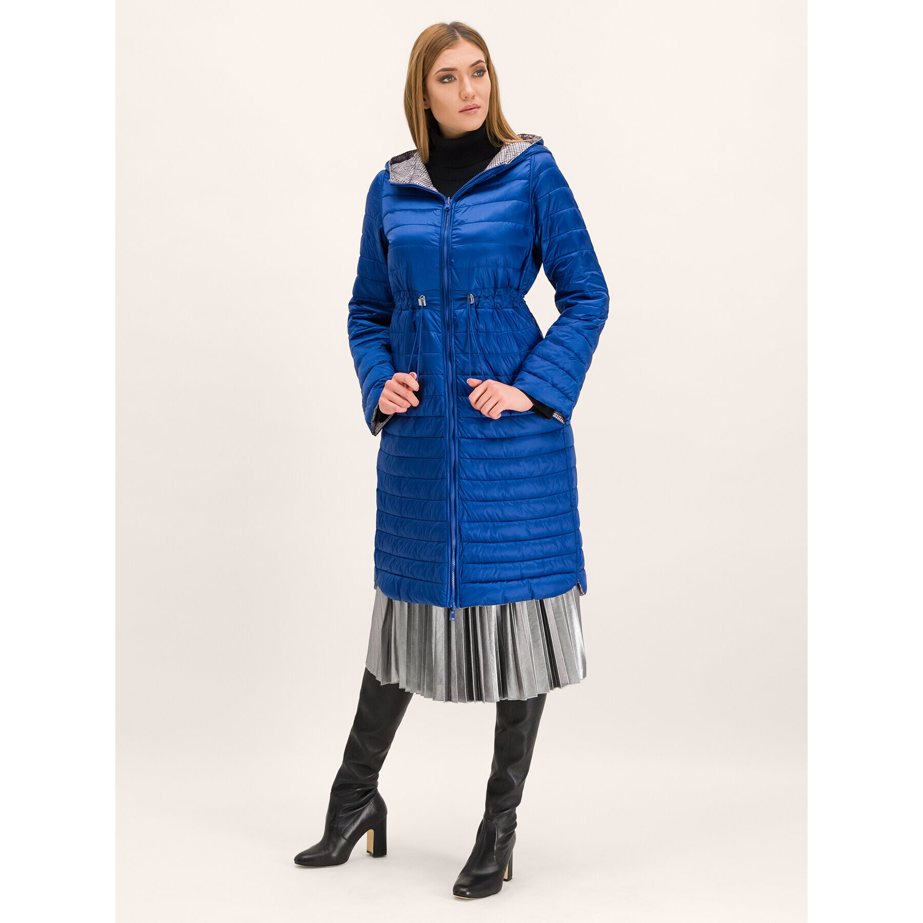 Marella Пухено яке 34960197 Сив Regular Fit - Pepit.bg