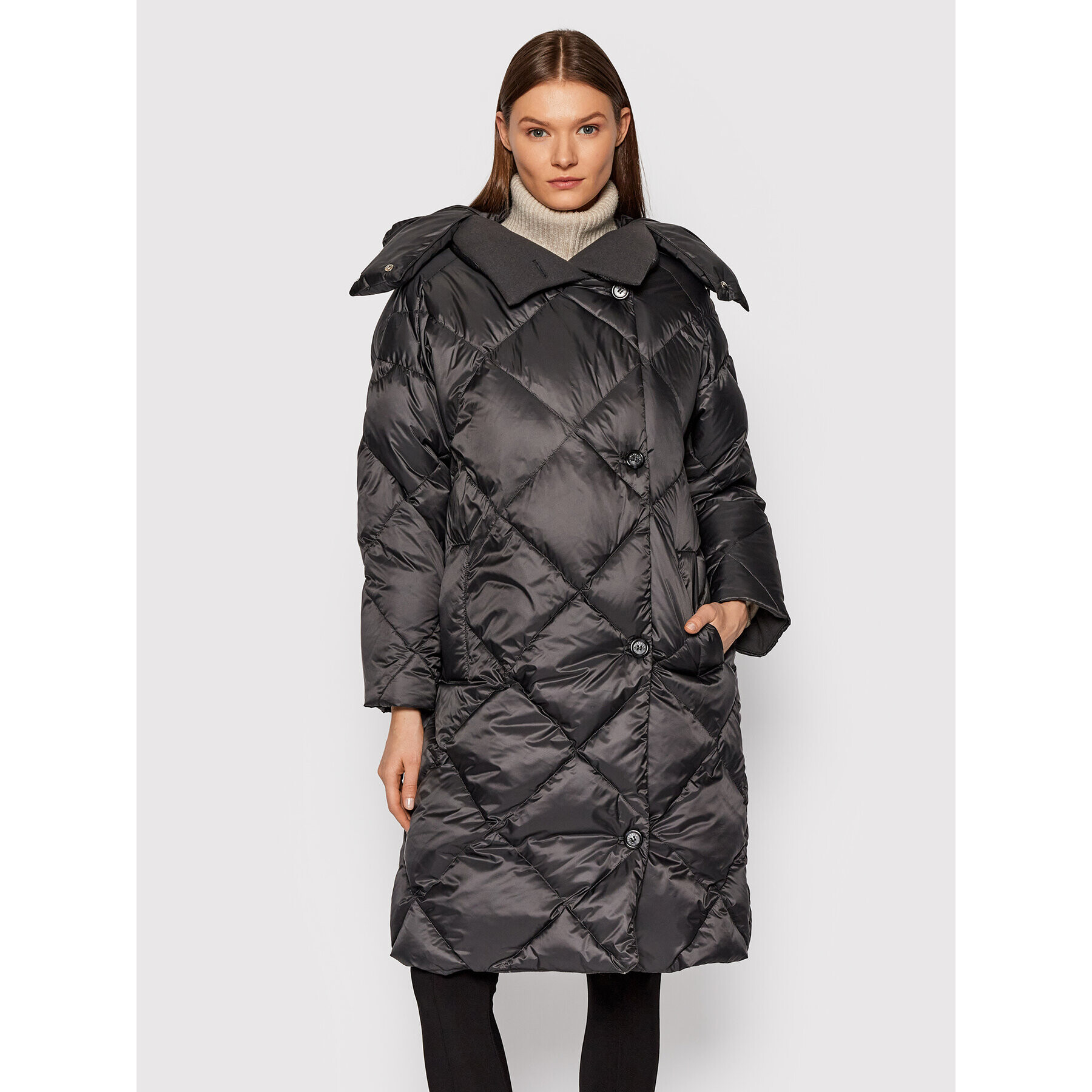 Marella Пухено яке Gazza 34960119 Сив Regular Fit - Pepit.bg
