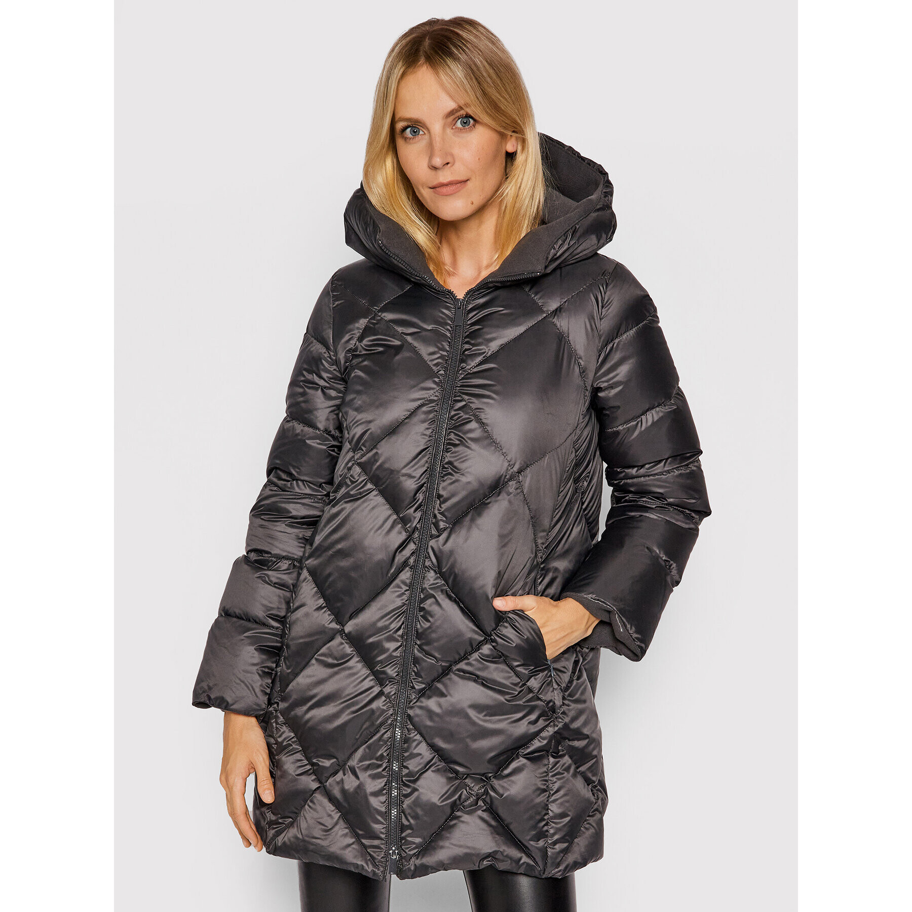 Marella Пухено яке Socco 34860519 Сив Regular Fit - Pepit.bg