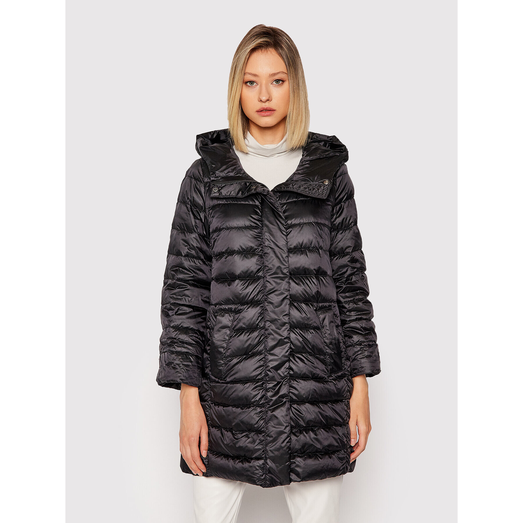 Marella Пухено яке Vespa 34861217 Черен Regular Fit - Pepit.bg