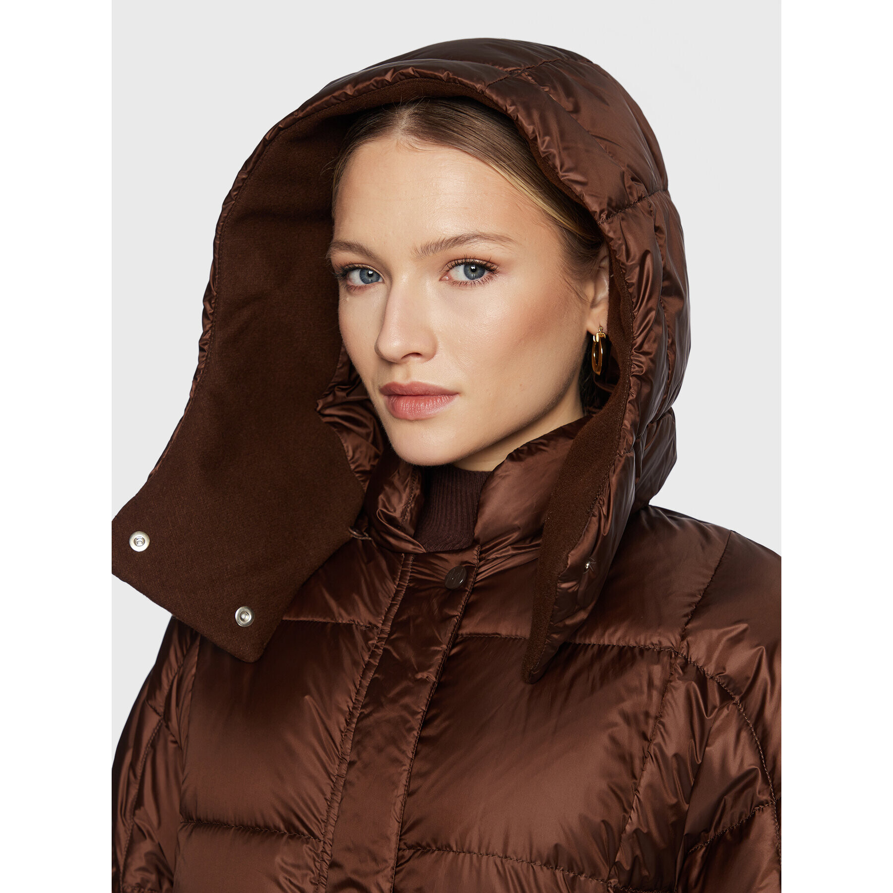 Marella Пухено яке Adele 34960129 Кафяв Regular Fit - Pepit.bg