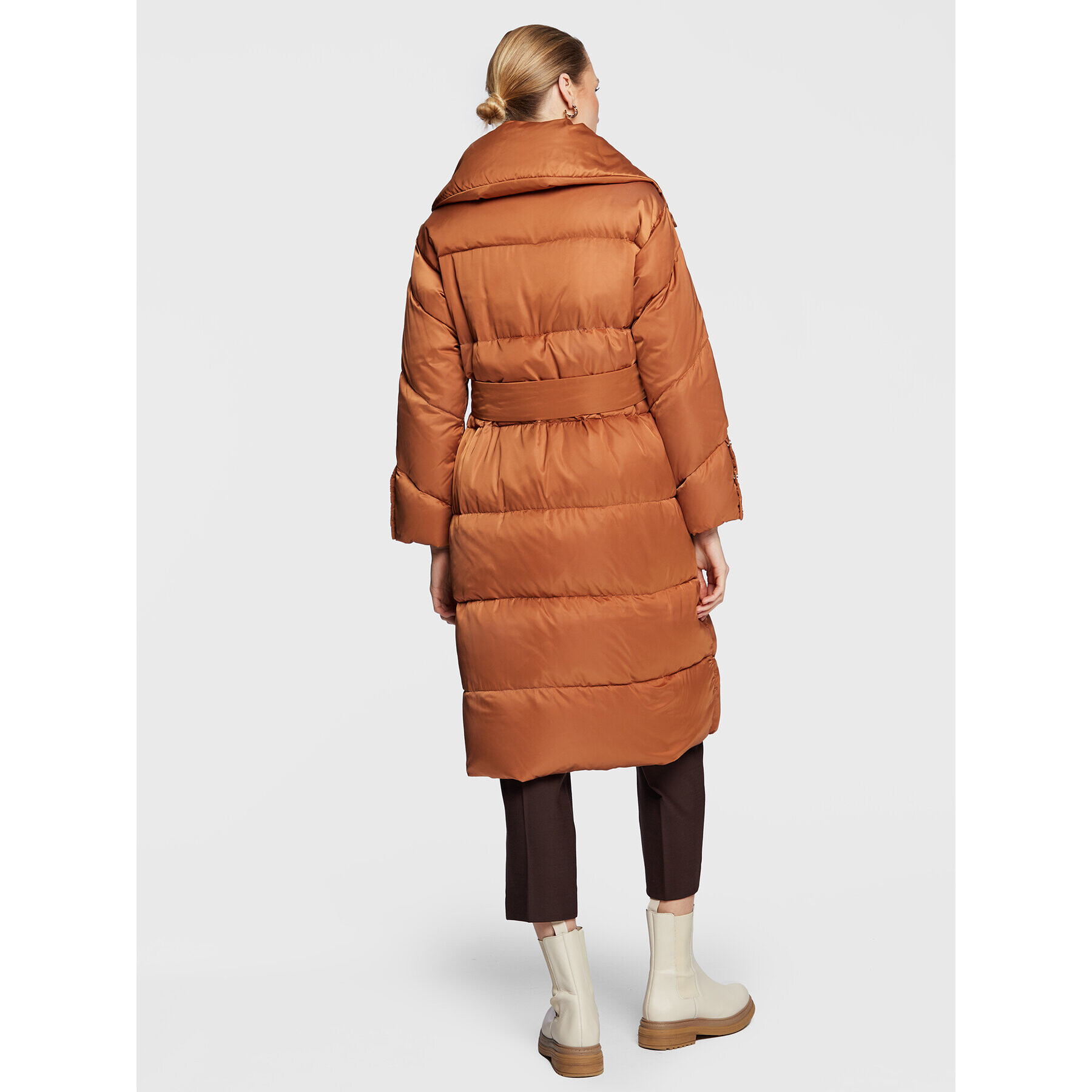 Marella Пухено яке Agnelli 34960227 Кафяв Regular Fit - Pepit.bg