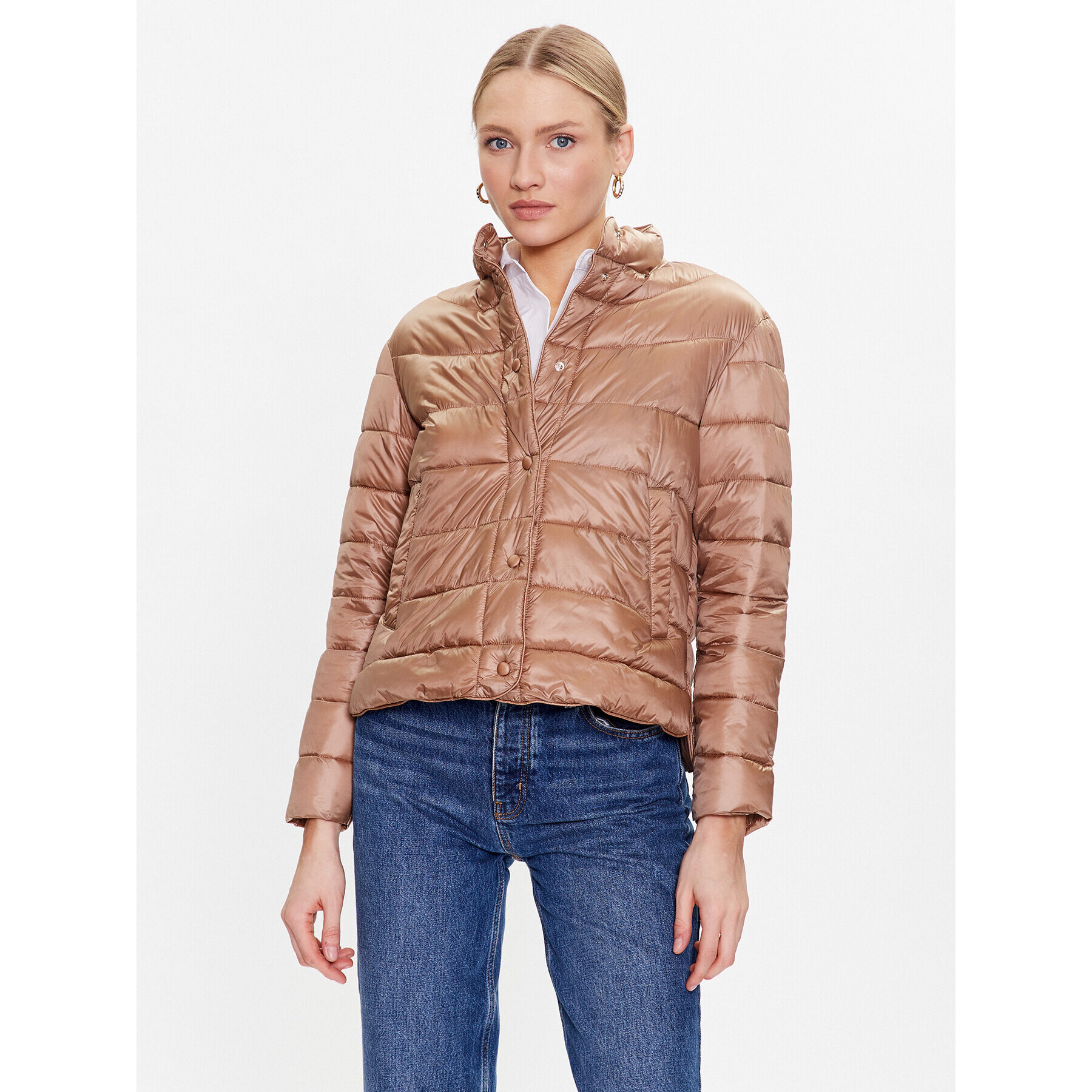 Marella Пухено яке Canapa 34860227 Бежов Regular Fit - Pepit.bg
