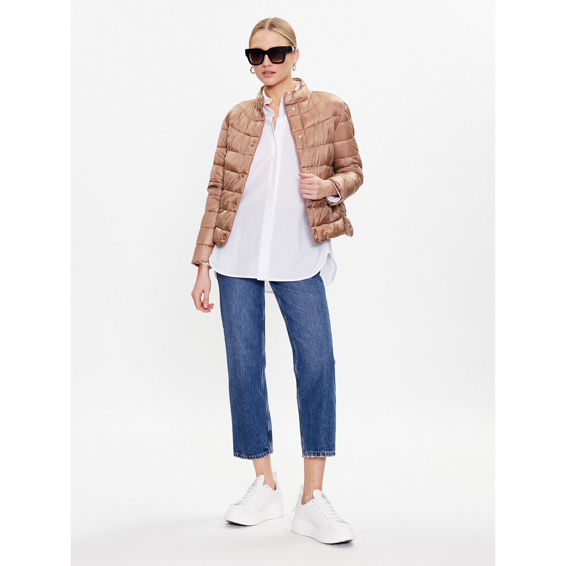 Marella Пухено яке Canapa 34860227 Бежов Regular Fit - Pepit.bg