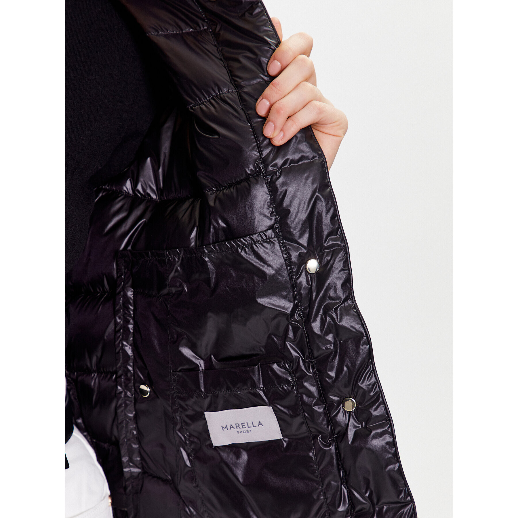 Marella Пухено яке Canapa 34860227 Черен Regular Fit - Pepit.bg