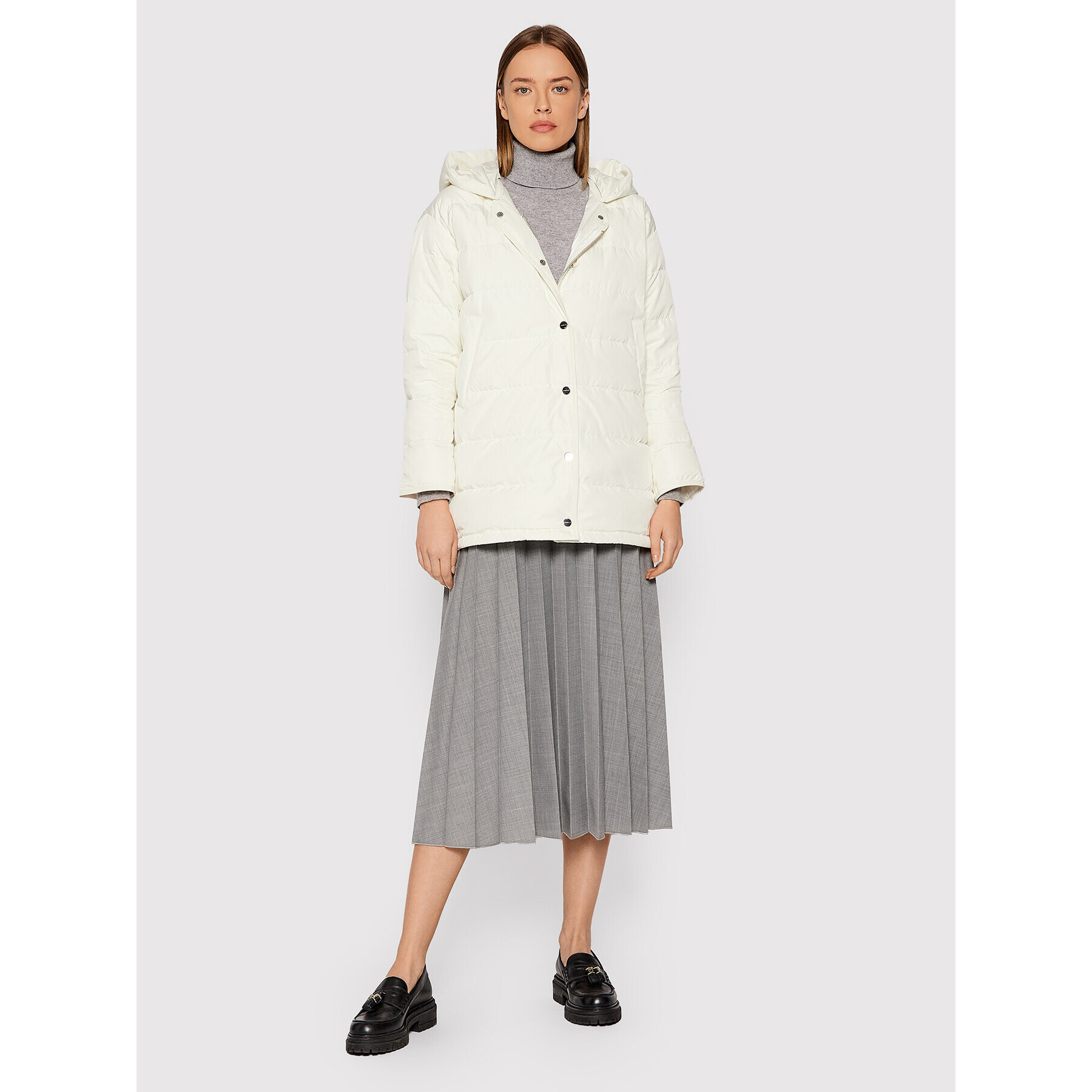 Marella Пухено яке Nepos 34810524 Екрю Regular Fit - Pepit.bg