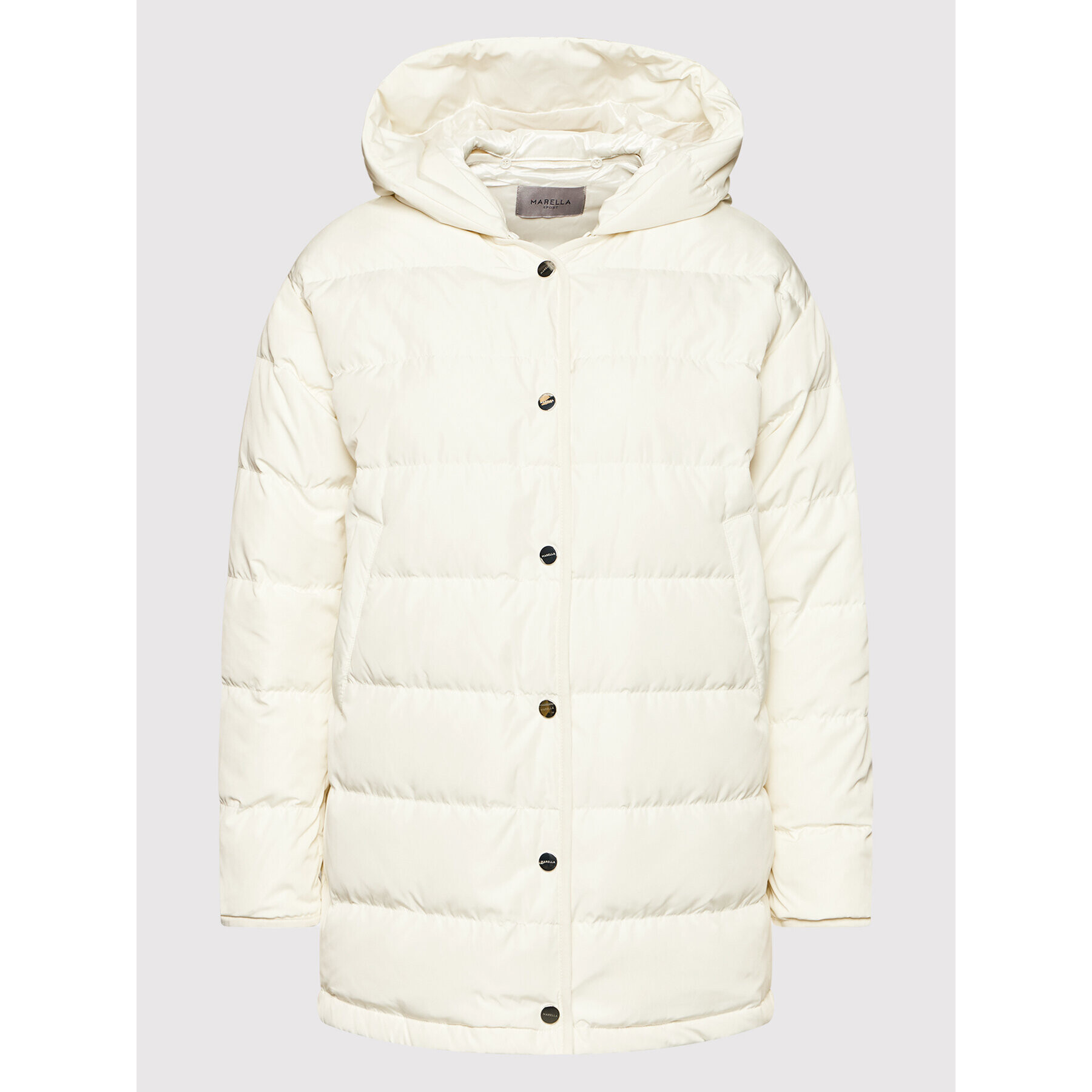 Marella Пухено яке Nepos 34810524 Екрю Regular Fit - Pepit.bg