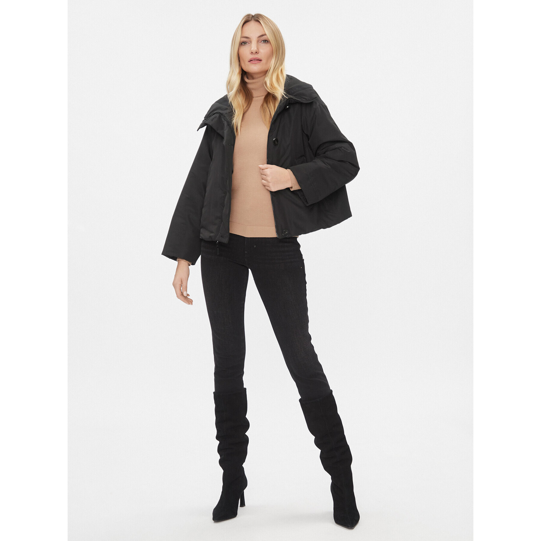 Marella Пухено яке Ranetta 2334860139200 Черен Regular Fit - Pepit.bg