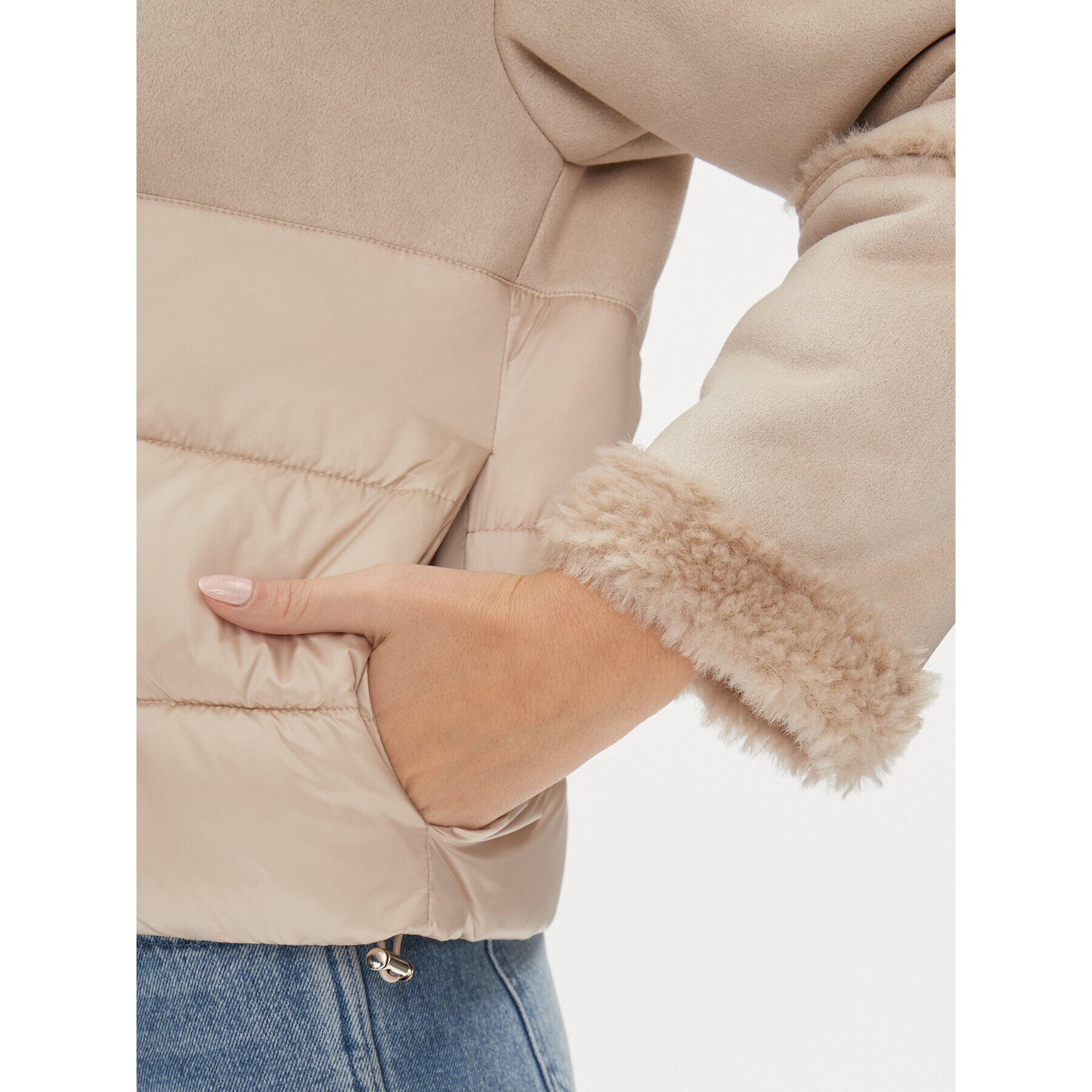 Marella Пухено яке Ritmo 2334560337200 Бежов Regular Fit - Pepit.bg