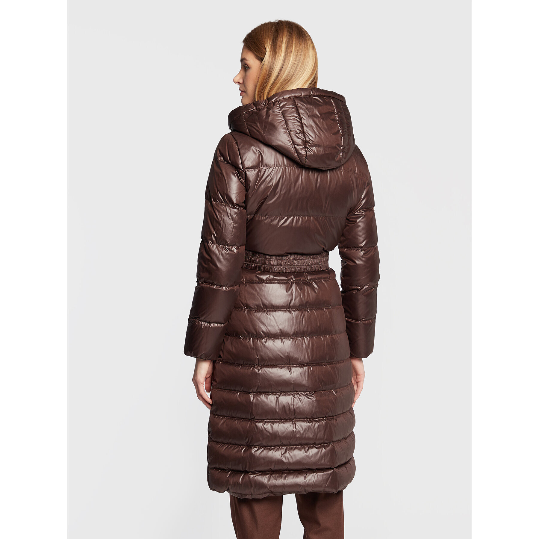 Marella Пухено яке Saloon 34960426 Кафяв Regular Fit - Pepit.bg