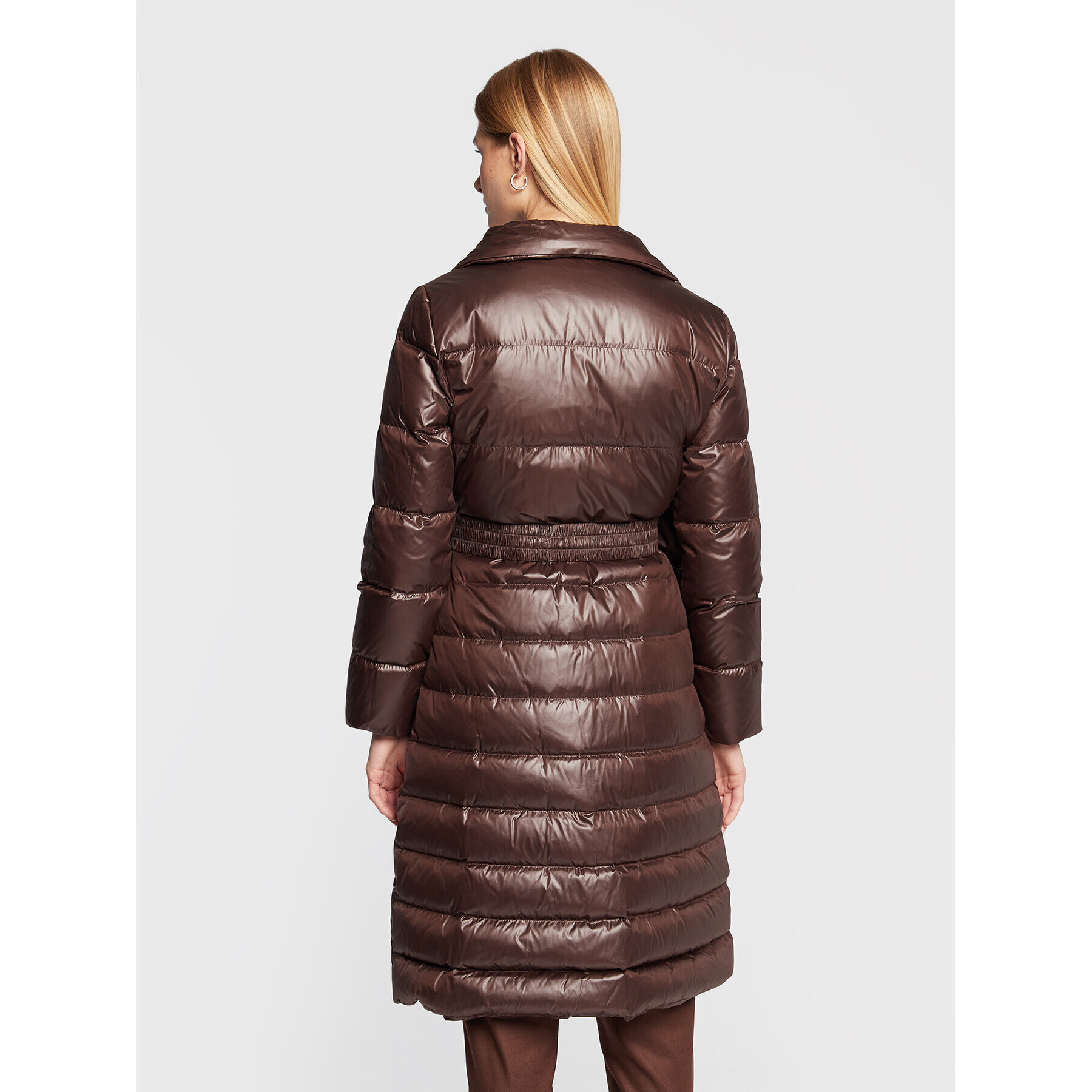 Marella Пухено яке Saloon 34960426 Кафяв Regular Fit - Pepit.bg