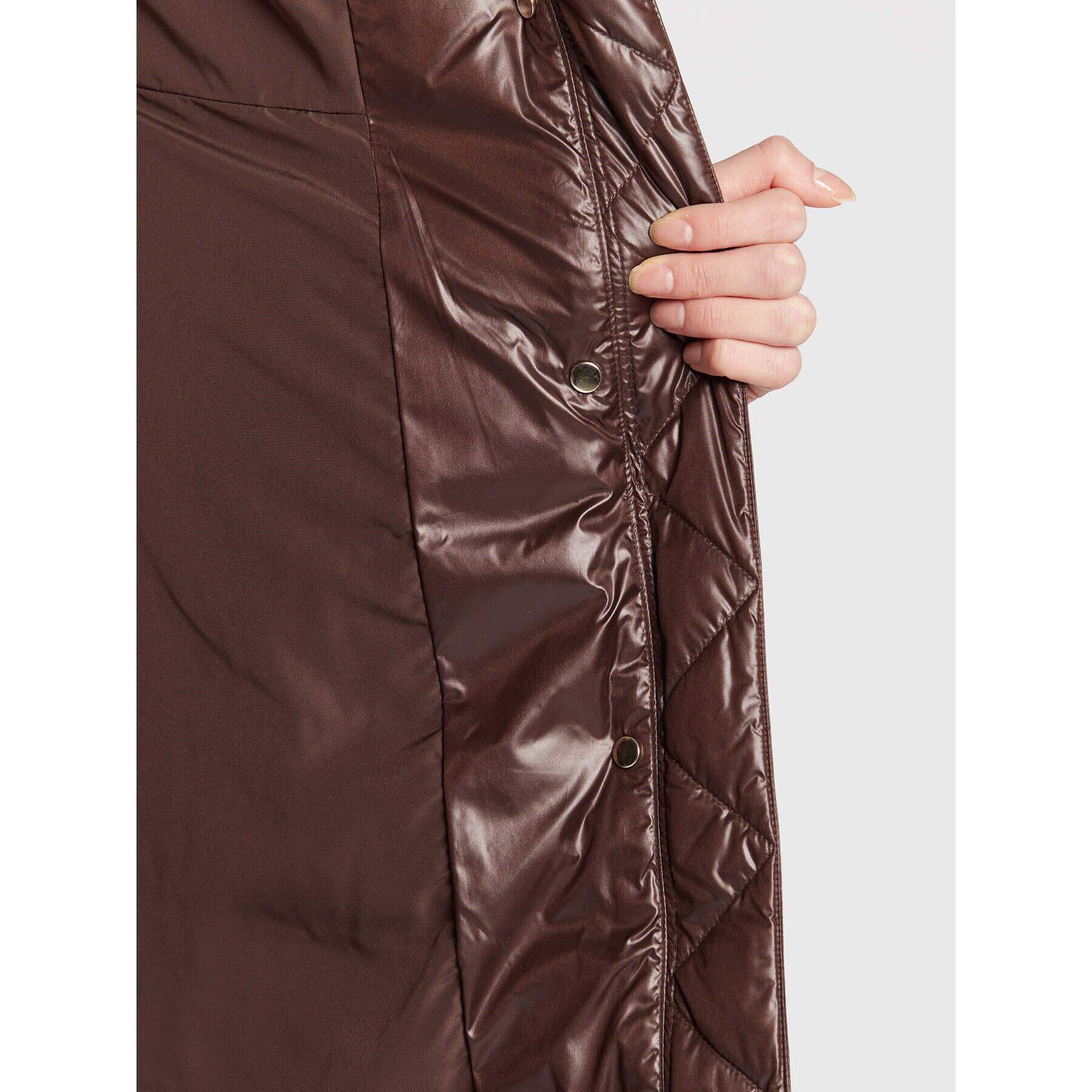 Marella Пухено яке Saloon 34960426 Кафяв Regular Fit - Pepit.bg