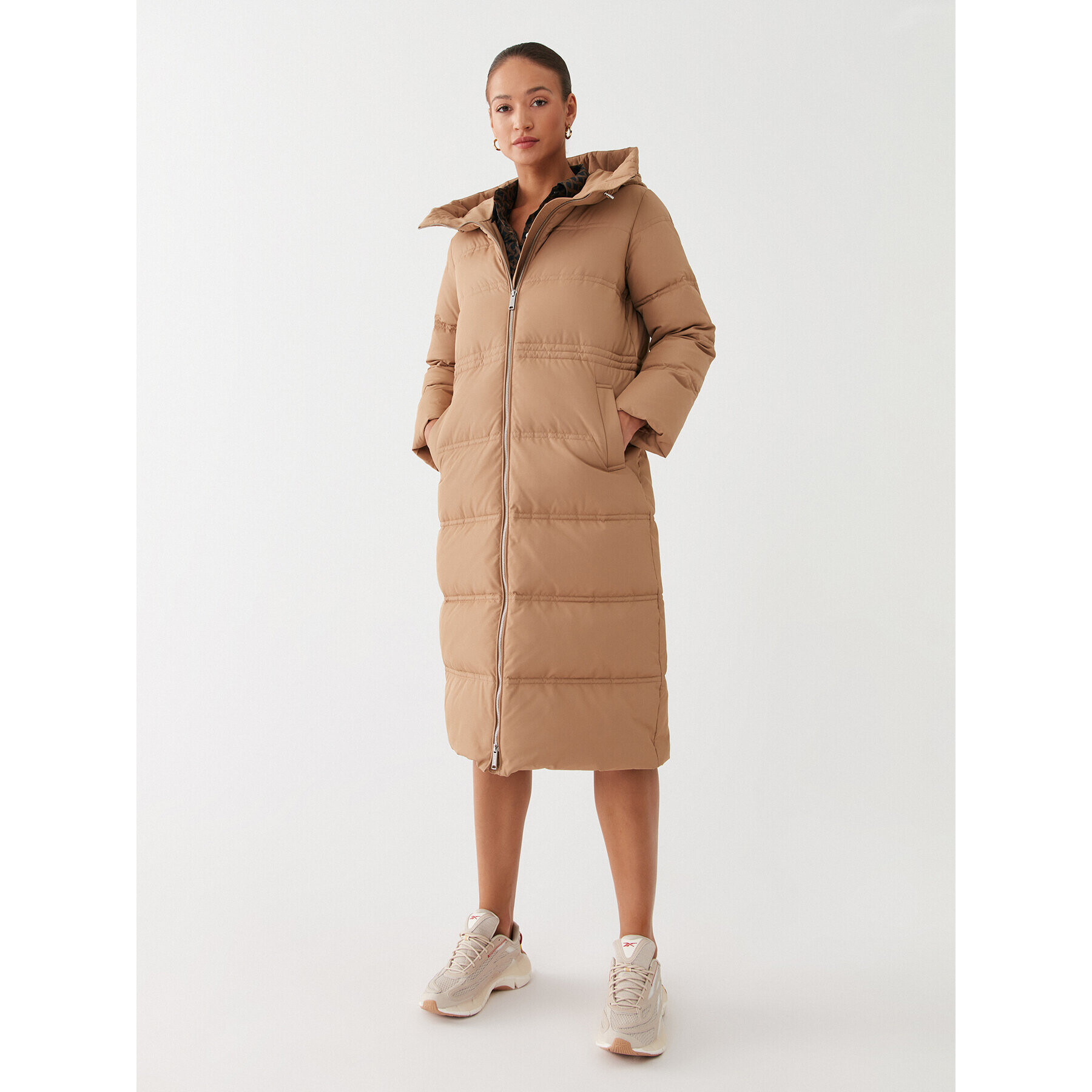 Marella Пухено яке Samovar 2334960137 Кафяв Regular Fit - Pepit.bg