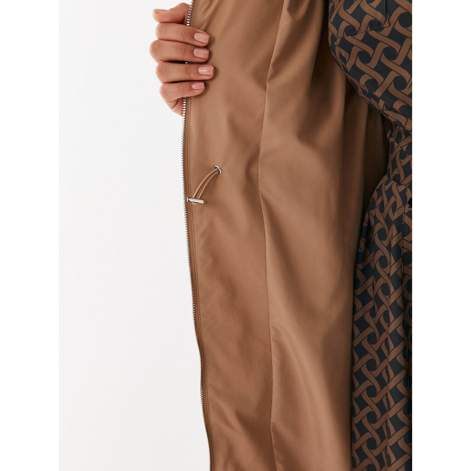 Marella Пухено яке Samovar 2334960137 Кафяв Regular Fit - Pepit.bg