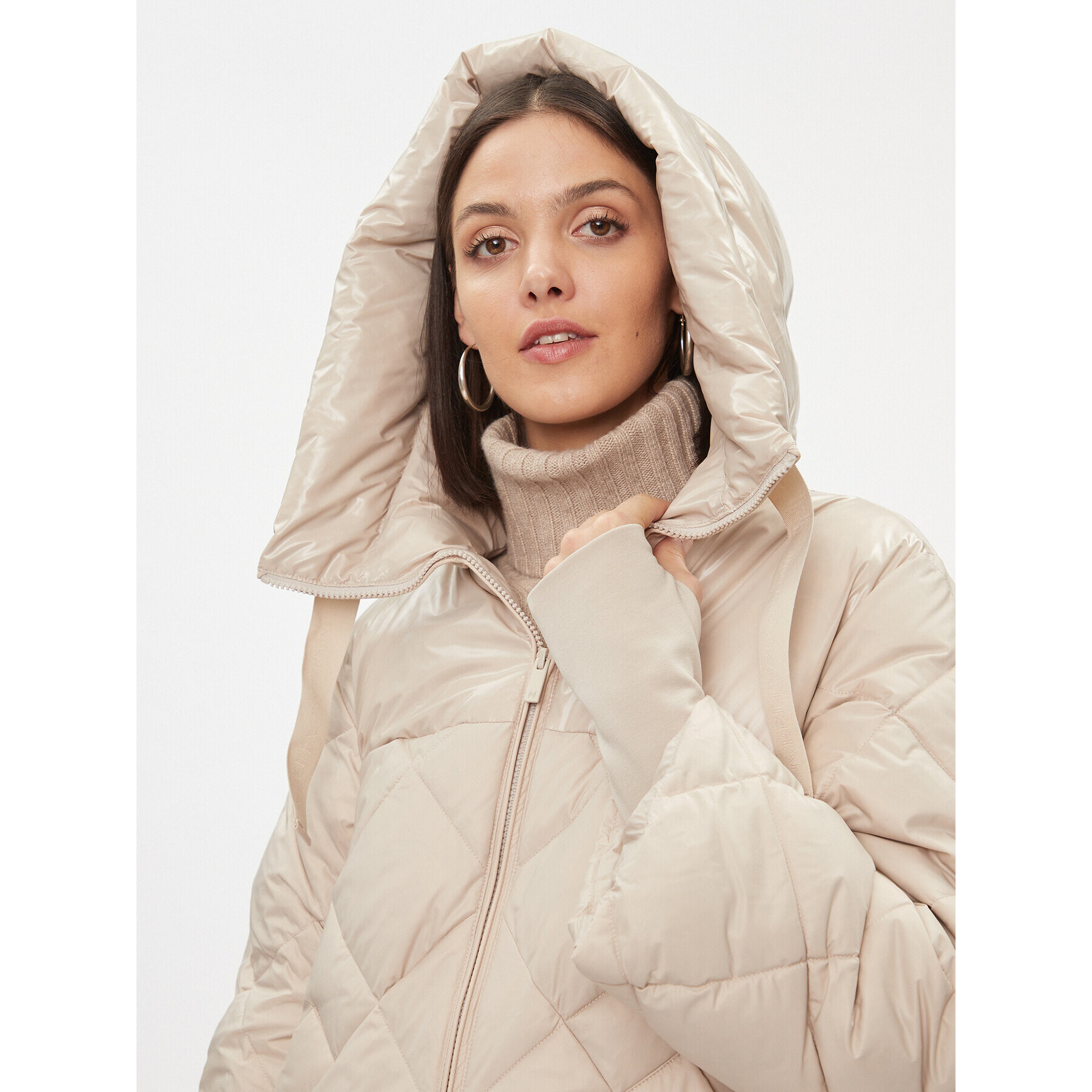 Marella Пухено яке Stadio 2334860339200 Бежов Regular Fit - Pepit.bg