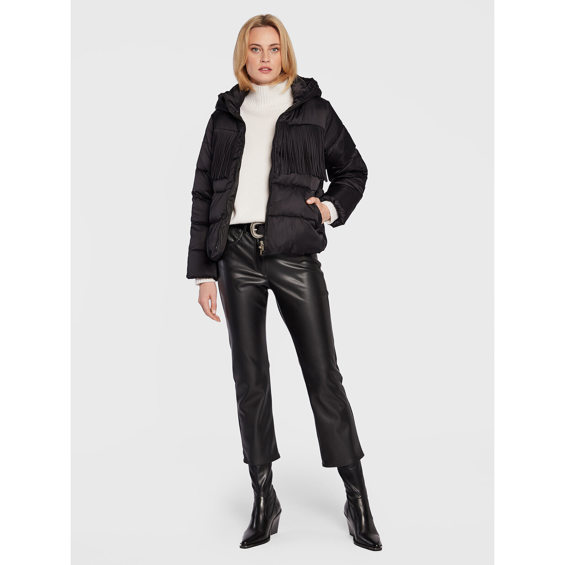 Marella Пухено яке Wien 34861327 Черен Regular Fit - Pepit.bg