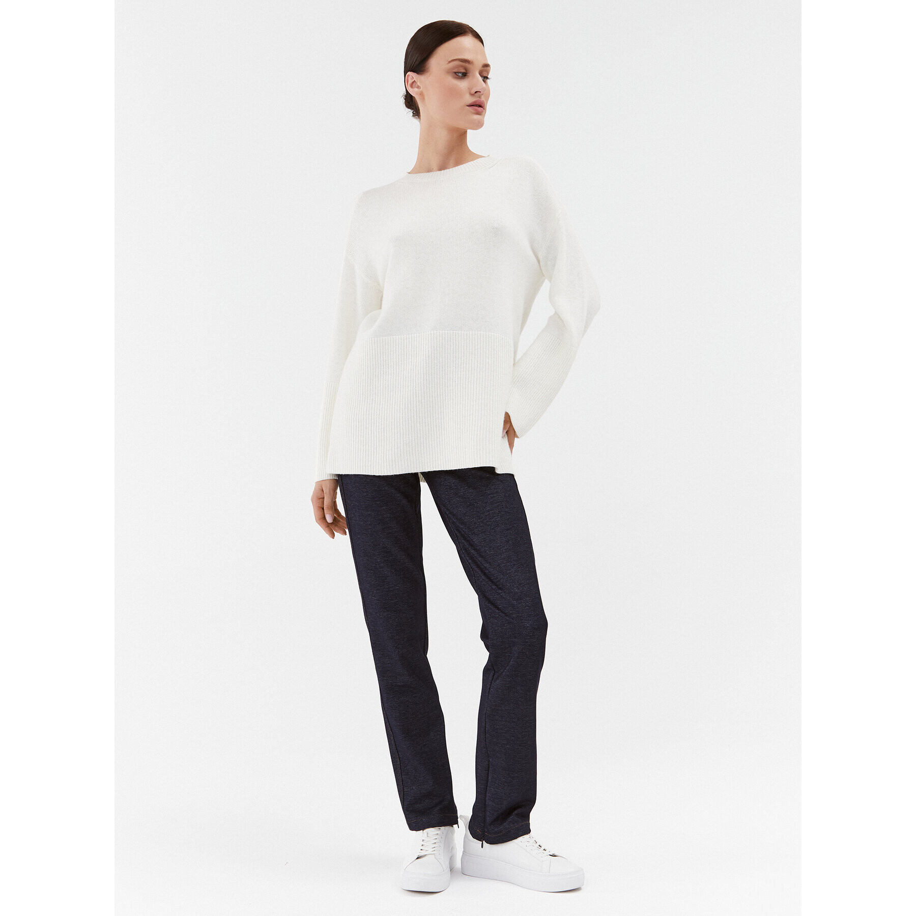 Marella Пуловер Anta 2333664137200 Бял Regular Fit - Pepit.bg