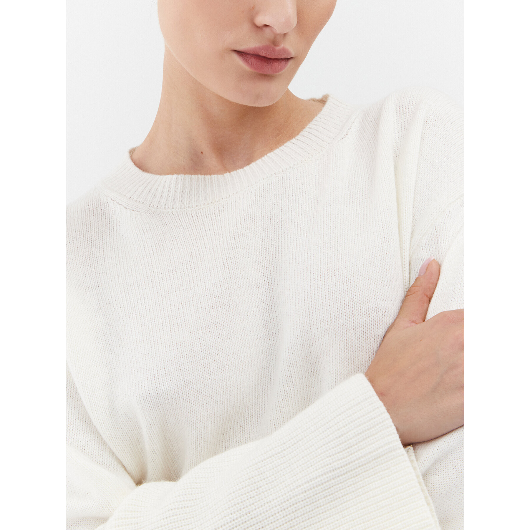 Marella Пуловер Anta 2333664137200 Бял Regular Fit - Pepit.bg