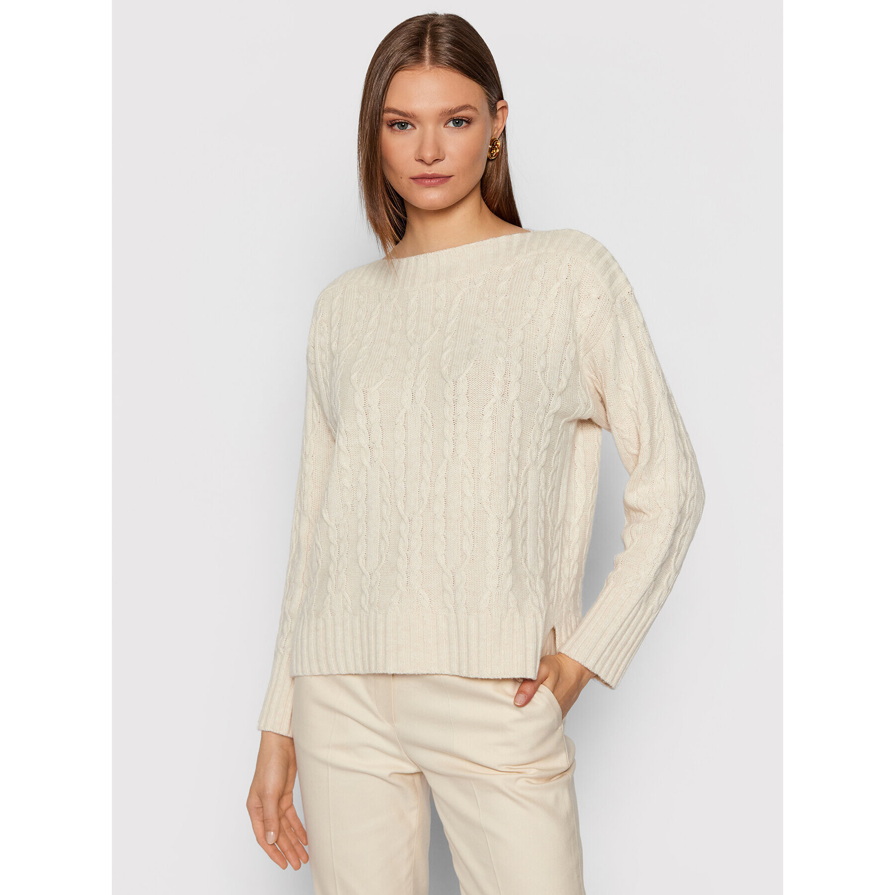 Marella Пуловер Chianti 33662717 Бежов Regular Fit - Pepit.bg