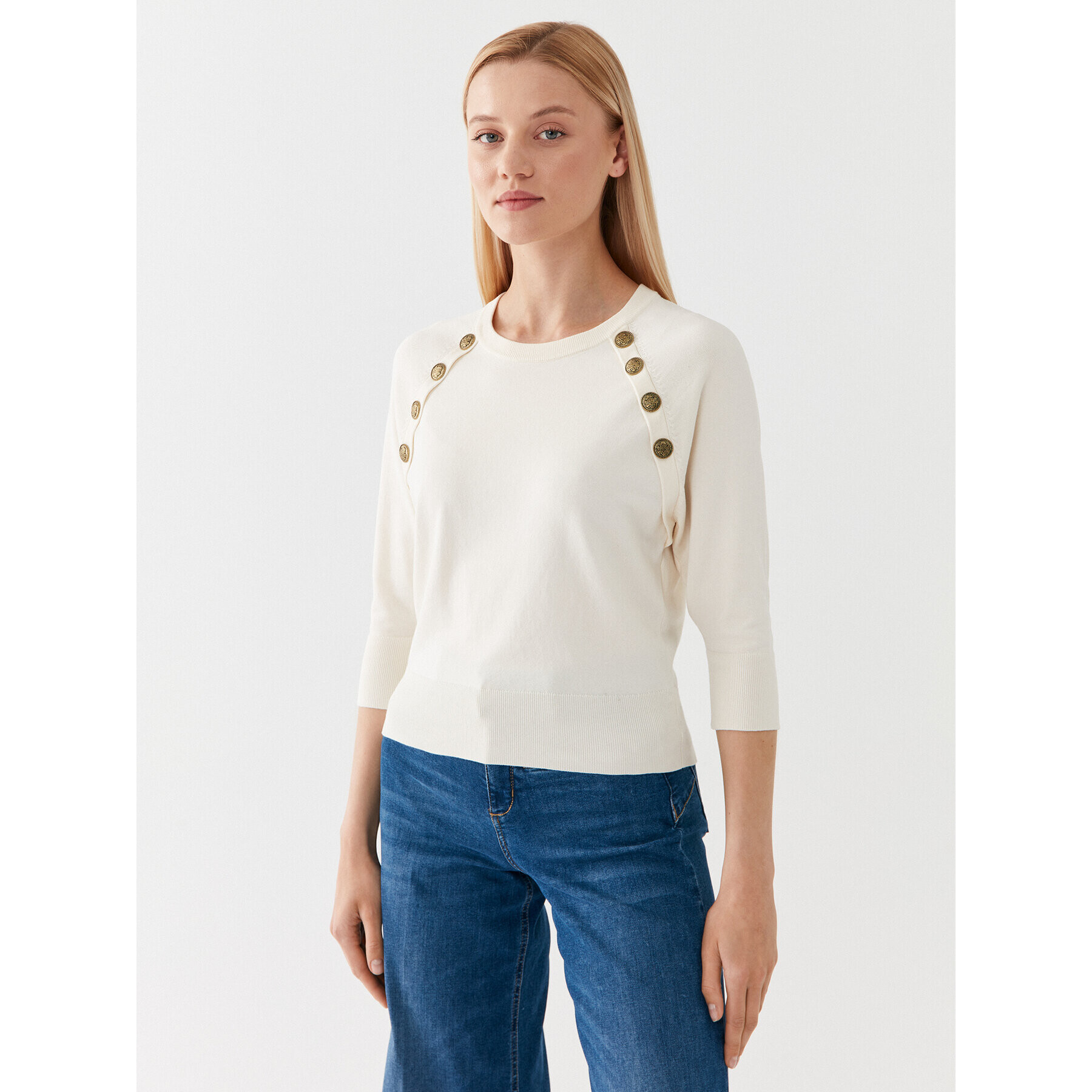 Marella Пуловер Ossido 2333660437 Екрю Regular Fit - Pepit.bg