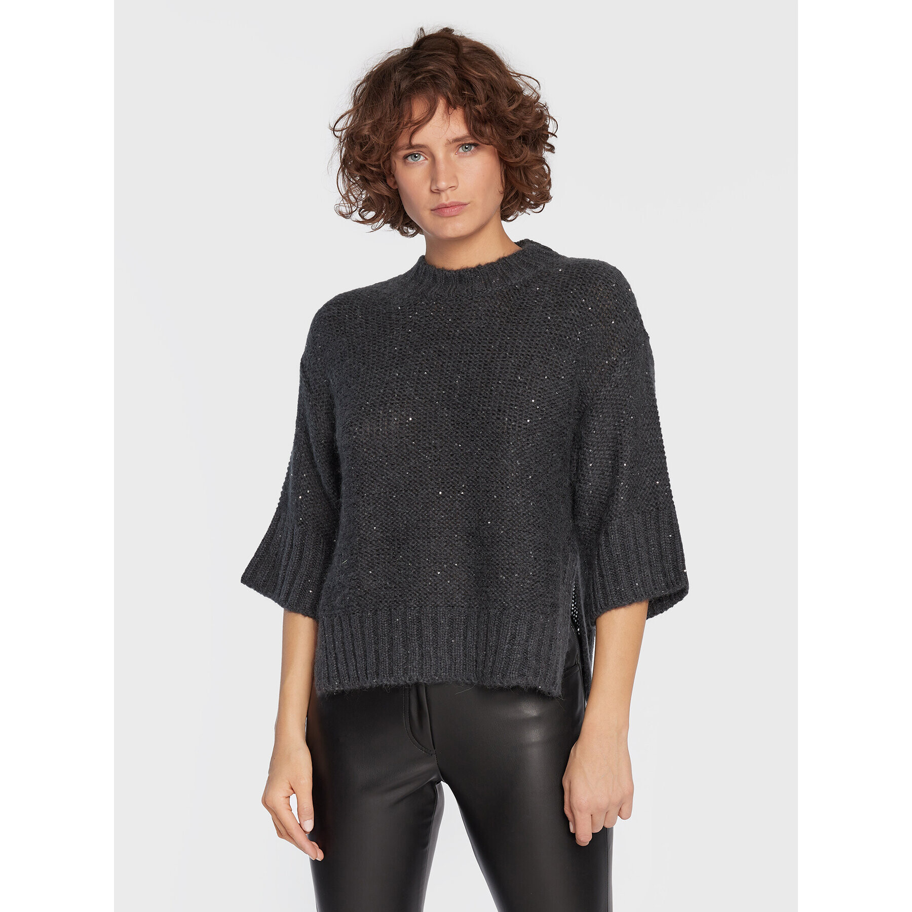 Marella Пуловер Yacht 33660929 Сив Boxy Fit - Pepit.bg