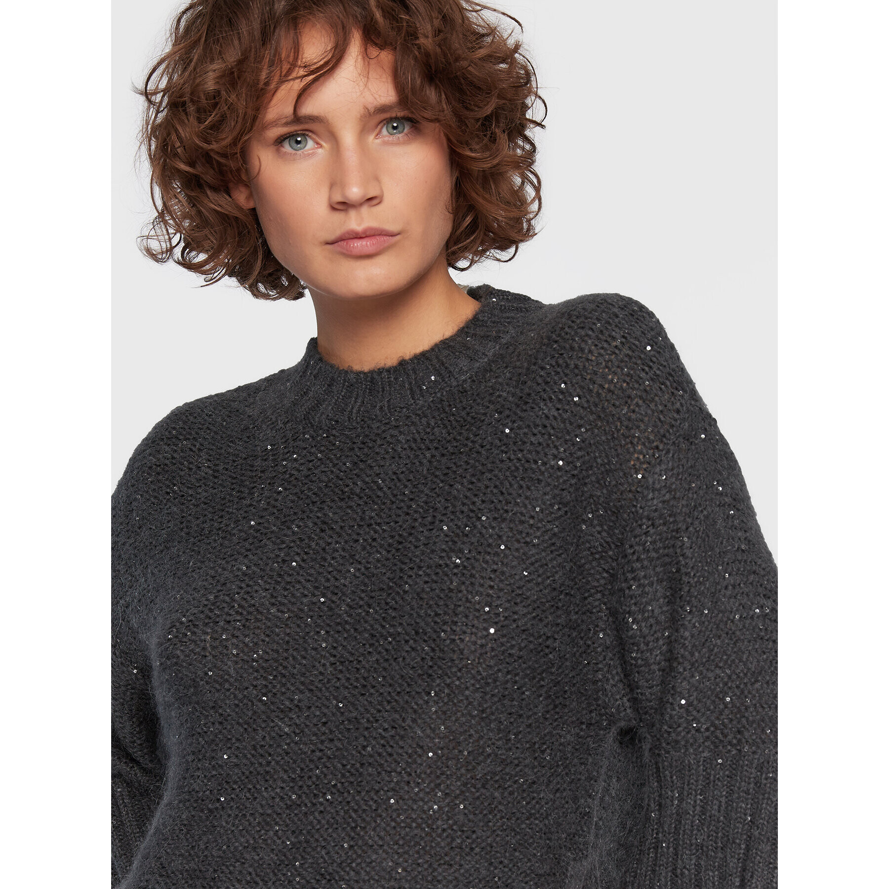 Marella Пуловер Yacht 33660929 Сив Boxy Fit - Pepit.bg