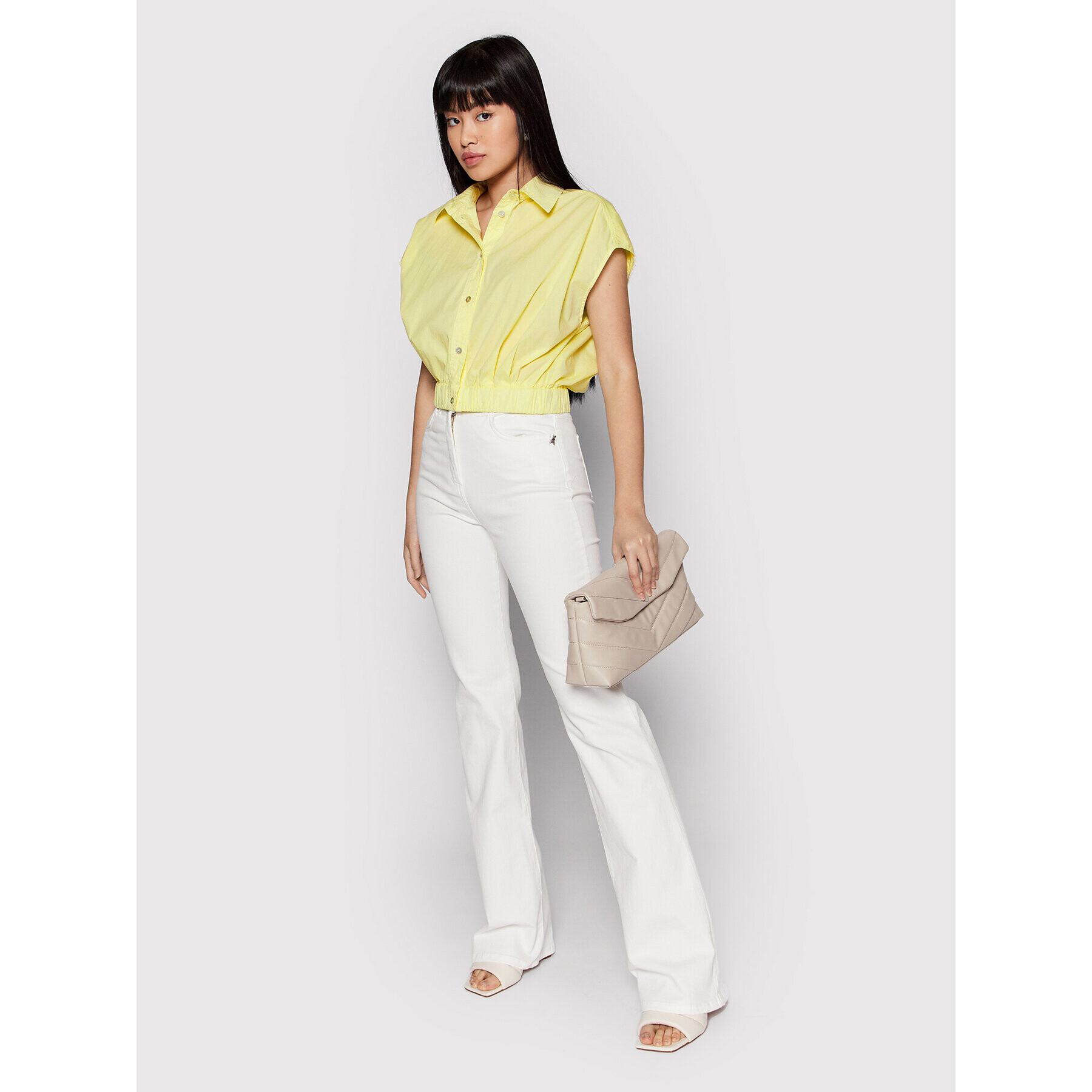 Marella Риза Giudea 31110225 Жълт Relaxed Fit - Pepit.bg