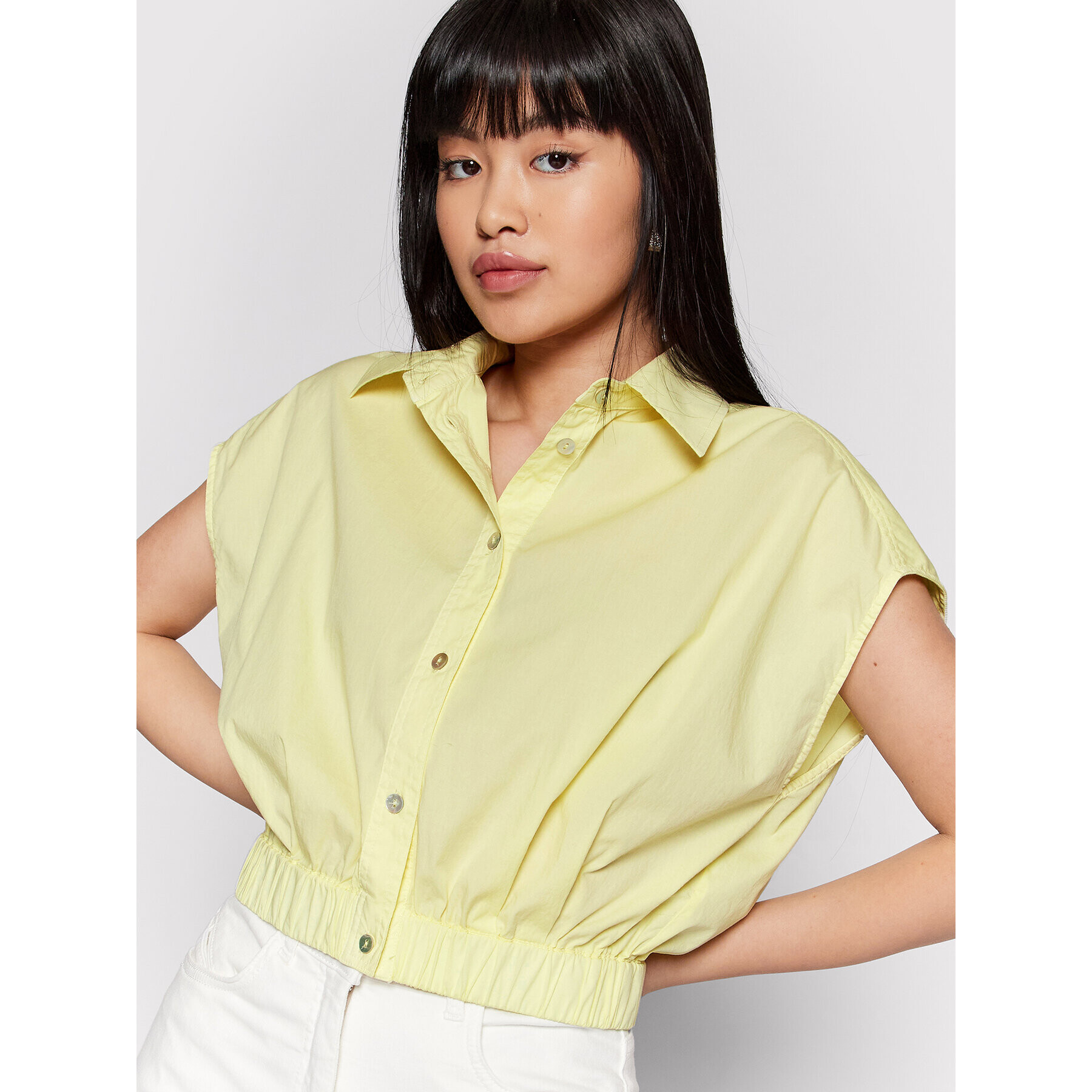 Marella Риза Giudea 31110225 Жълт Relaxed Fit - Pepit.bg