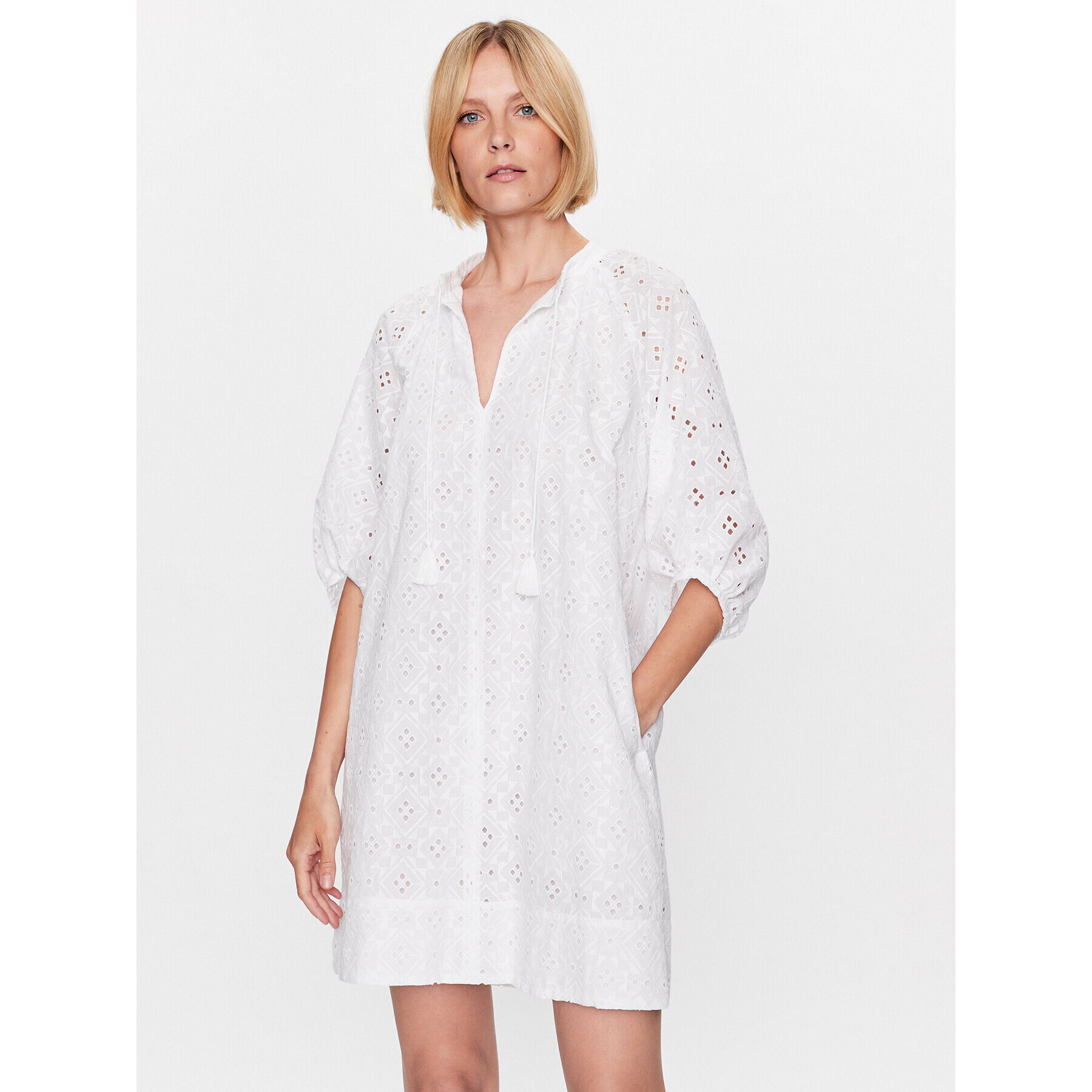 Marella Рокля Oglio 2332211134 Бял Regular Fit - Pepit.bg
