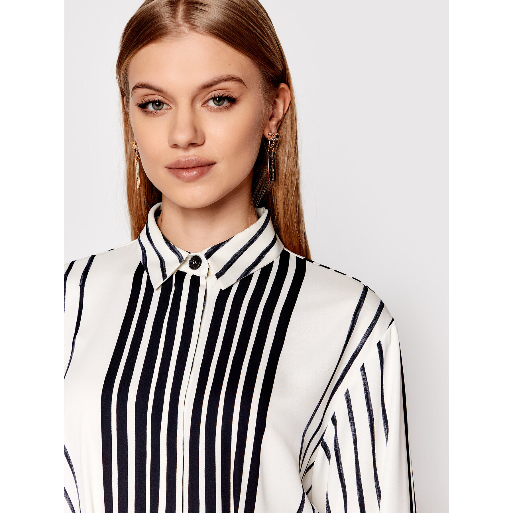 Marella Рокля тип риза Agnelli 32210623 Бял Straight Fit - Pepit.bg