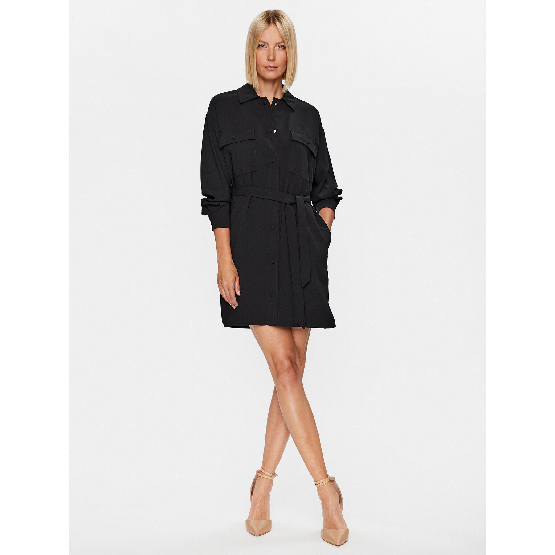 Marella Рокля тип риза Echi 2332260933 Черен Regular Fit - Pepit.bg