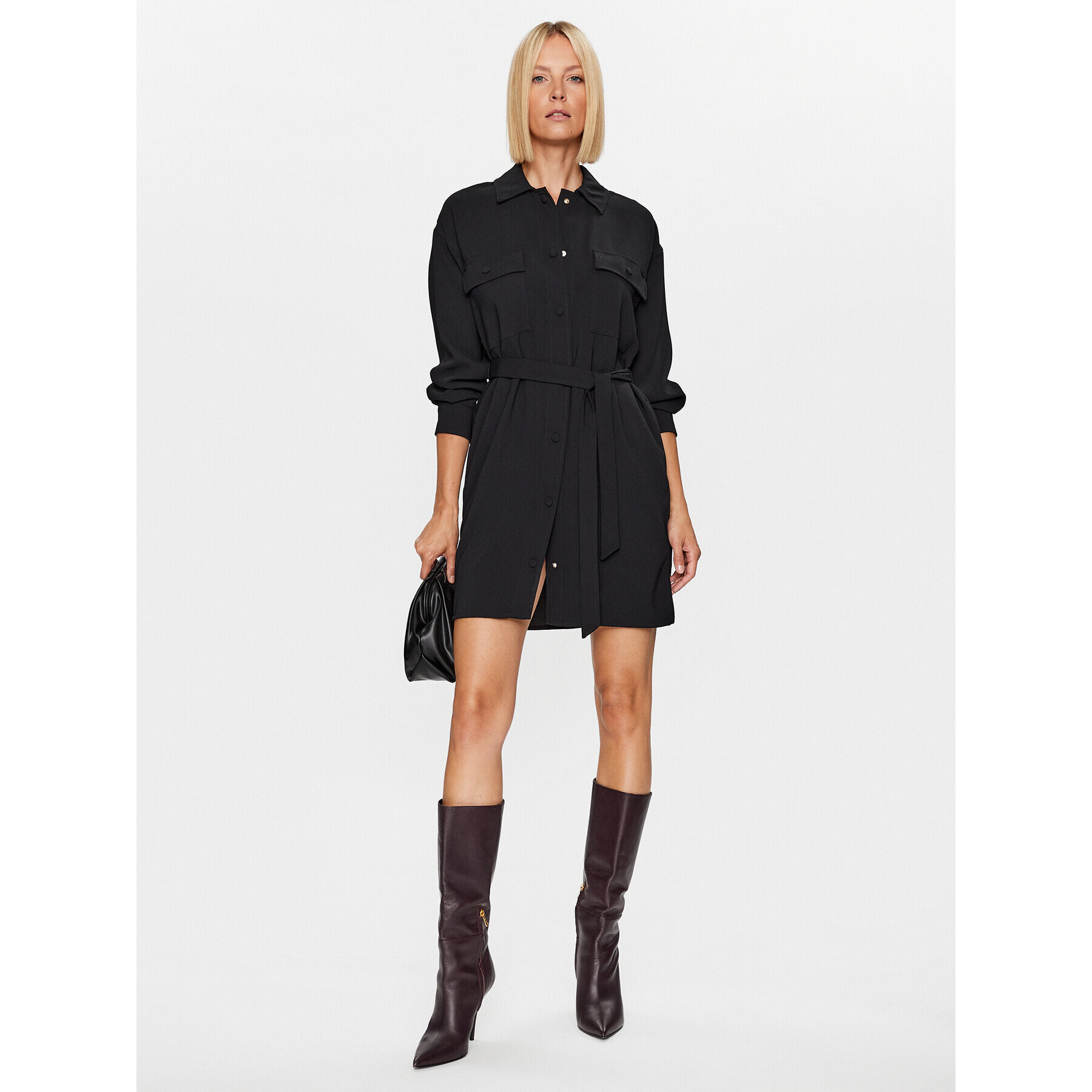 Marella Рокля тип риза Echi 2332260933 Черен Regular Fit - Pepit.bg