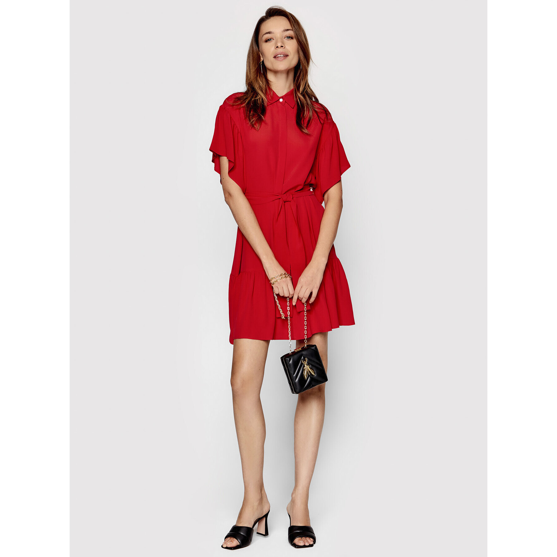 Marella Рокля тип риза Erminia 32211121 Червен Regular Fit - Pepit.bg