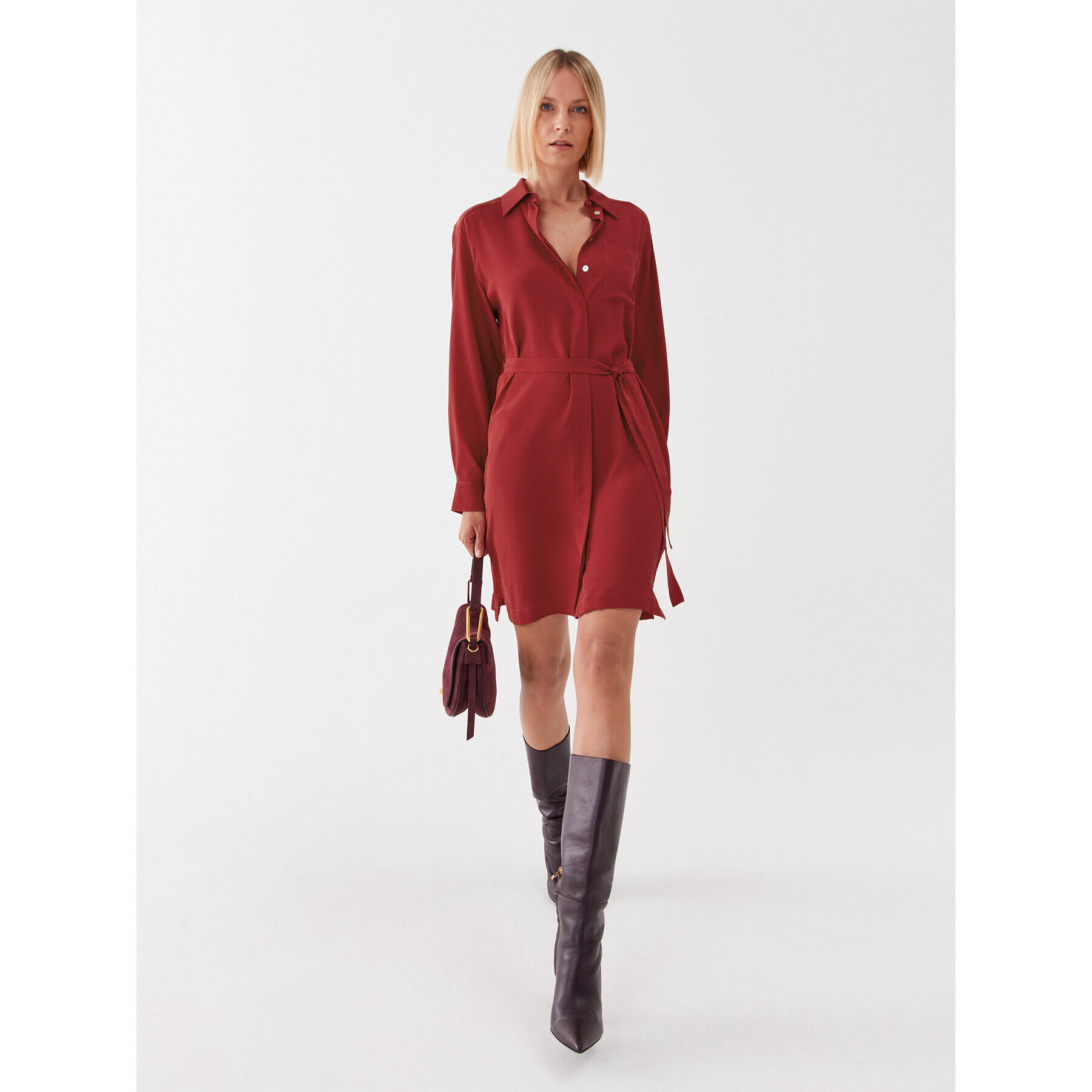 Marella Рокля тип риза Ignaro 2332260537200 Червен Regular Fit - Pepit.bg