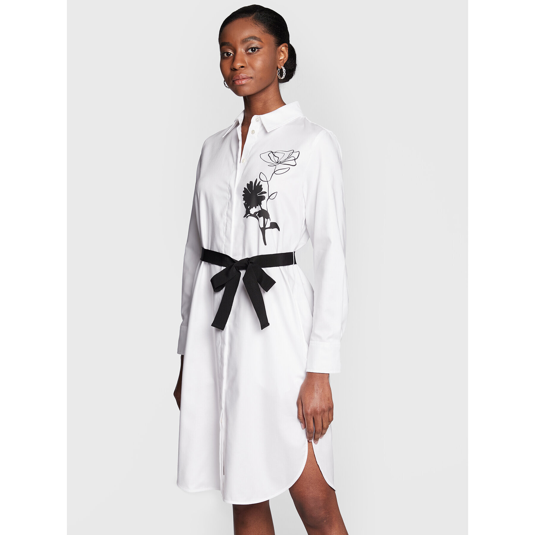 Marella Рокля тип риза Panda 2332210431 Бял Regular Fit - Pepit.bg