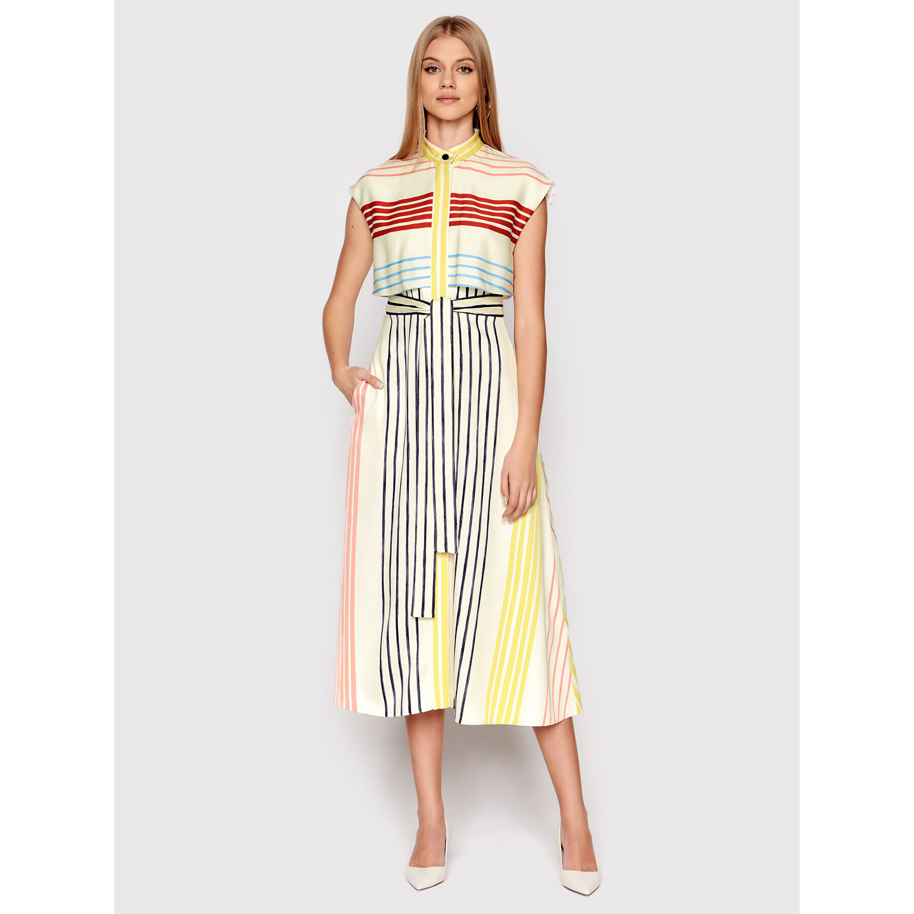 Marella Рокля тип риза Quadro 32210823 Цветен Regular Fit - Pepit.bg