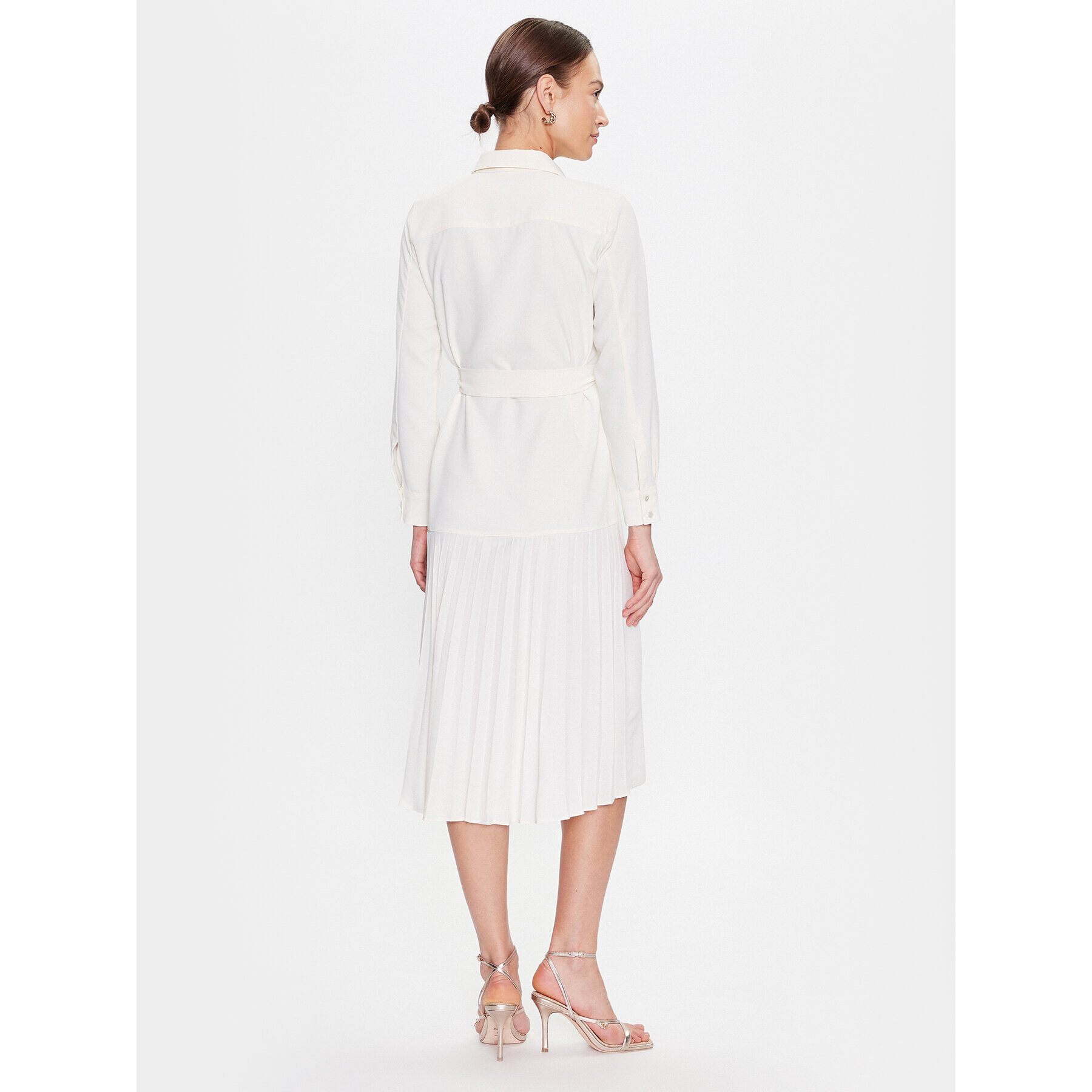 Marella Рокля тип риза Stipa 2332210333 Бял Regular Fit - Pepit.bg