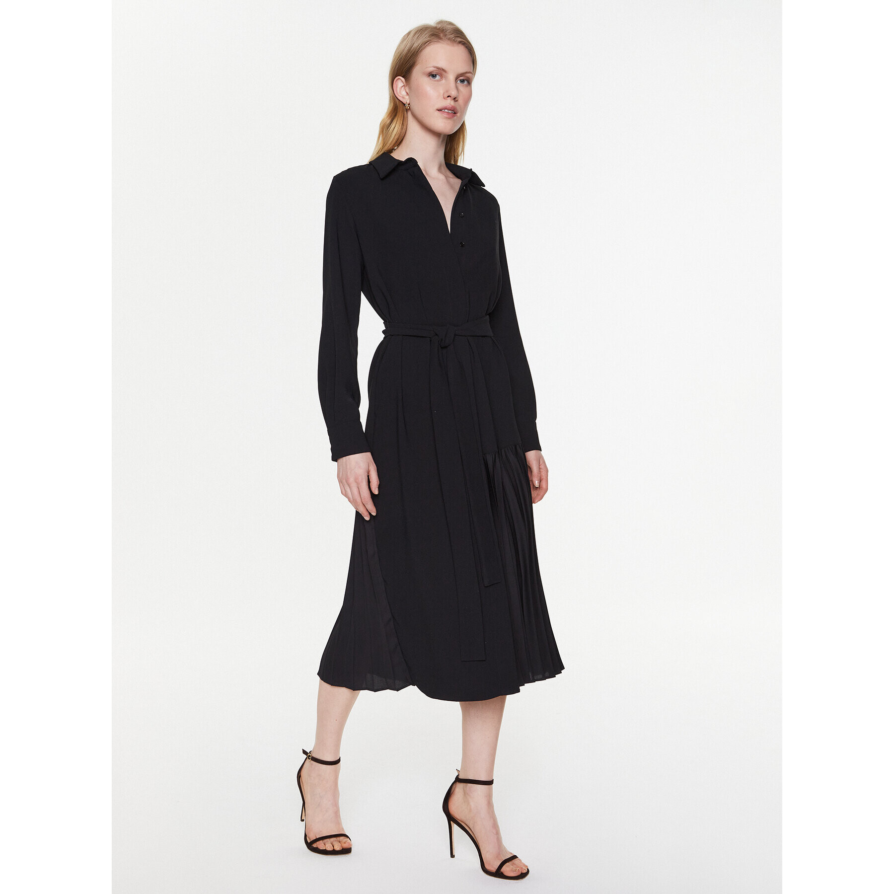 Marella Рокля тип риза Stipa 2332210333 Черен Regular Fit - Pepit.bg