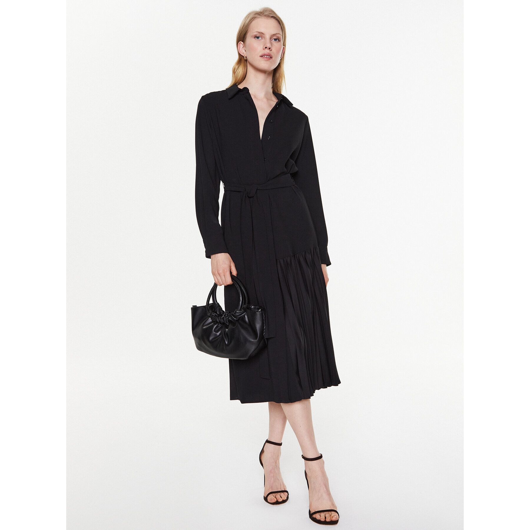 Marella Рокля тип риза Stipa 2332210333 Черен Regular Fit - Pepit.bg