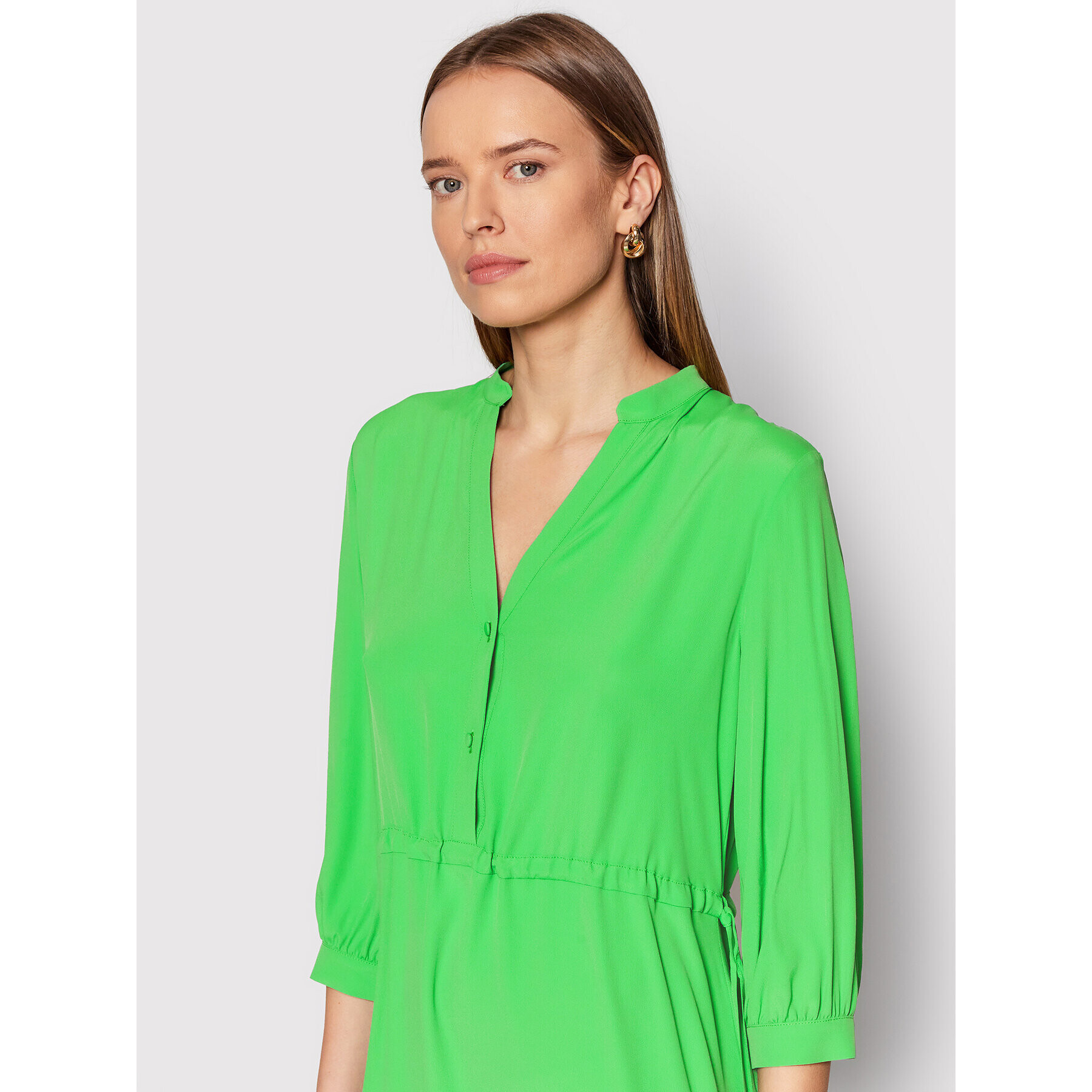Marella Рокля тип риза Teramo 32211221 Зелен Regular Fit - Pepit.bg