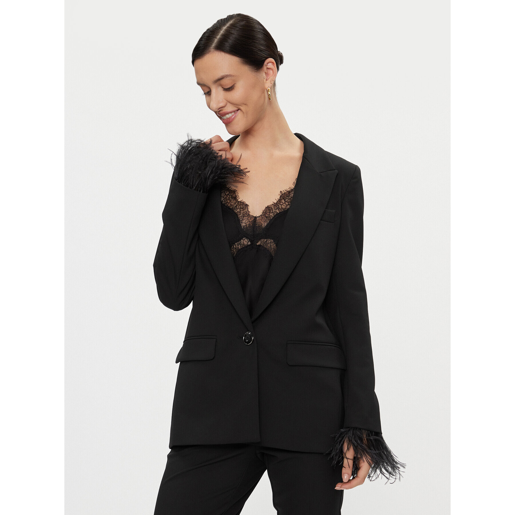 Marella Сако Cecco 2330461736200 Черен Regular Fit - Pepit.bg