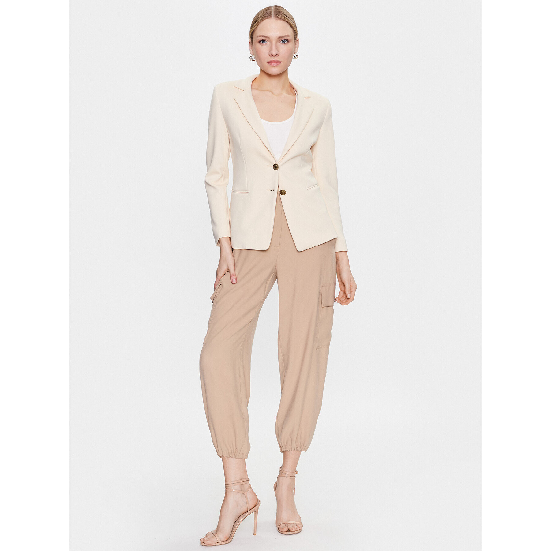 Marella Сако Elisa 2339110534 Екрю Regular Fit - Pepit.bg