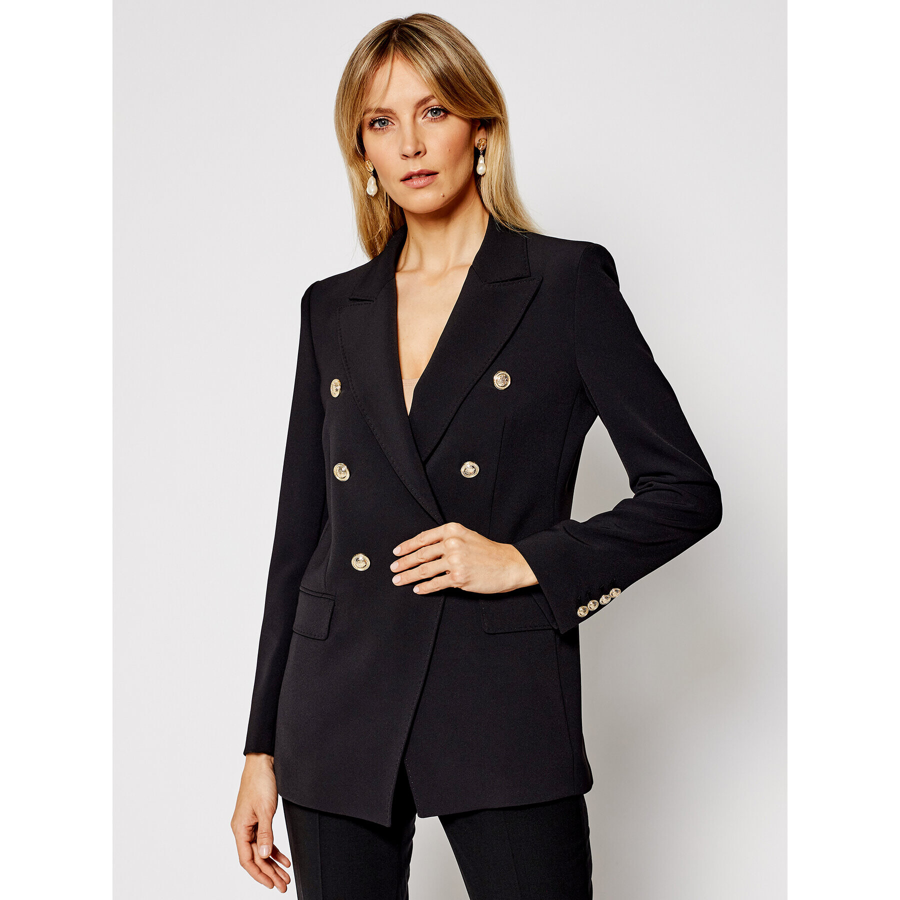 Marella Сако Rotolo 30410111 Черен Slim Fit - Pepit.bg