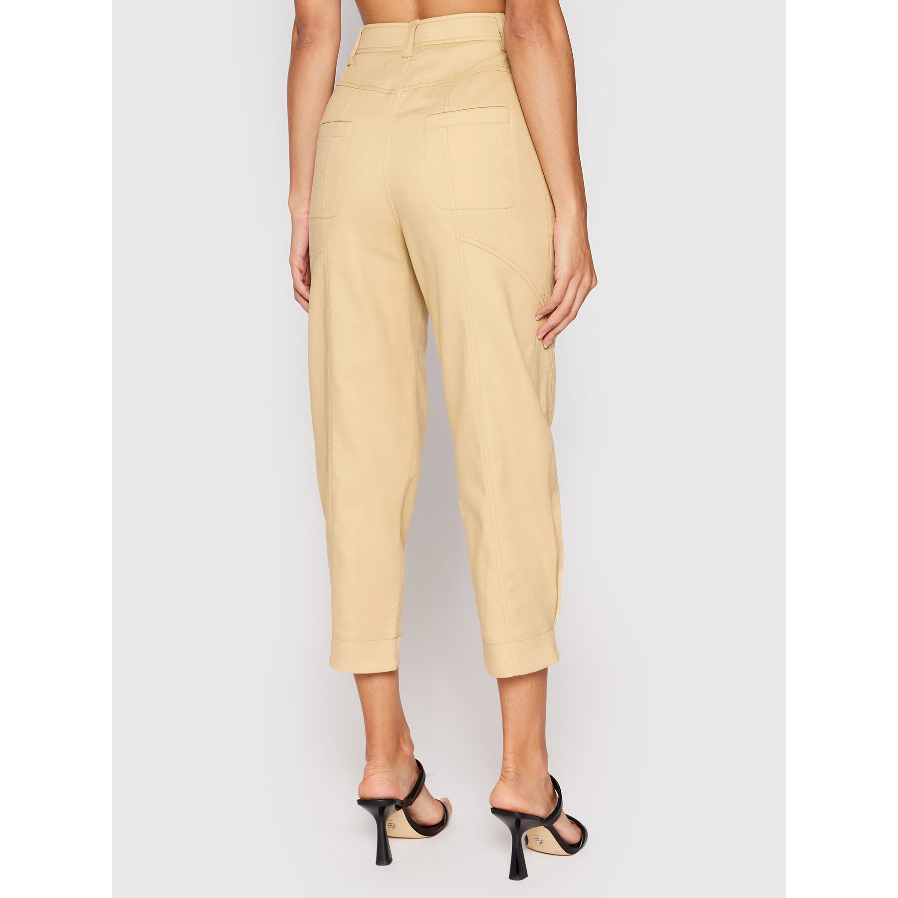 Marella Текстилни панталони Agora 31310121 Бежов Regular Fit - Pepit.bg