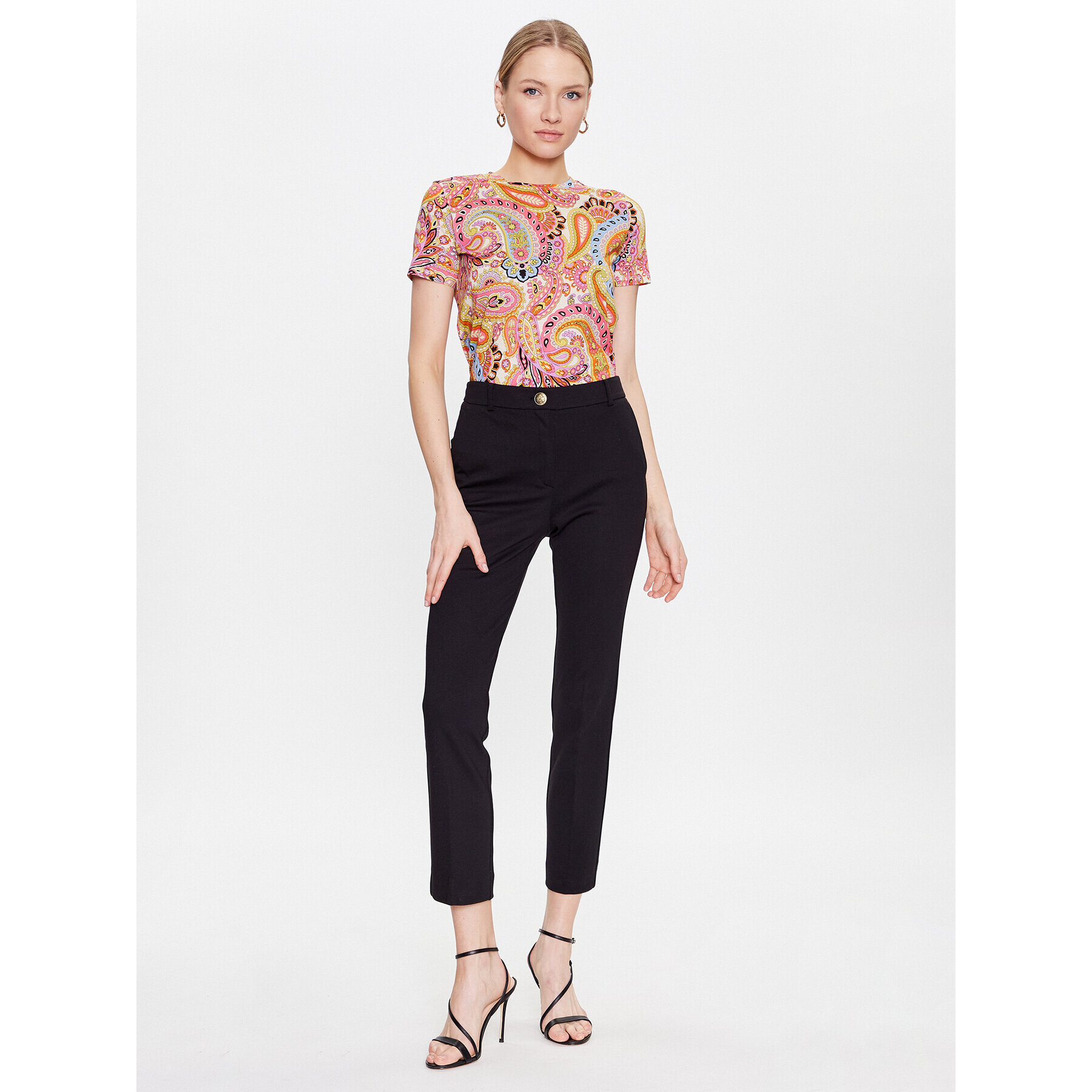 Marella Текстилни панталони Altea 2337810134 Черен Regular Fit - Pepit.bg